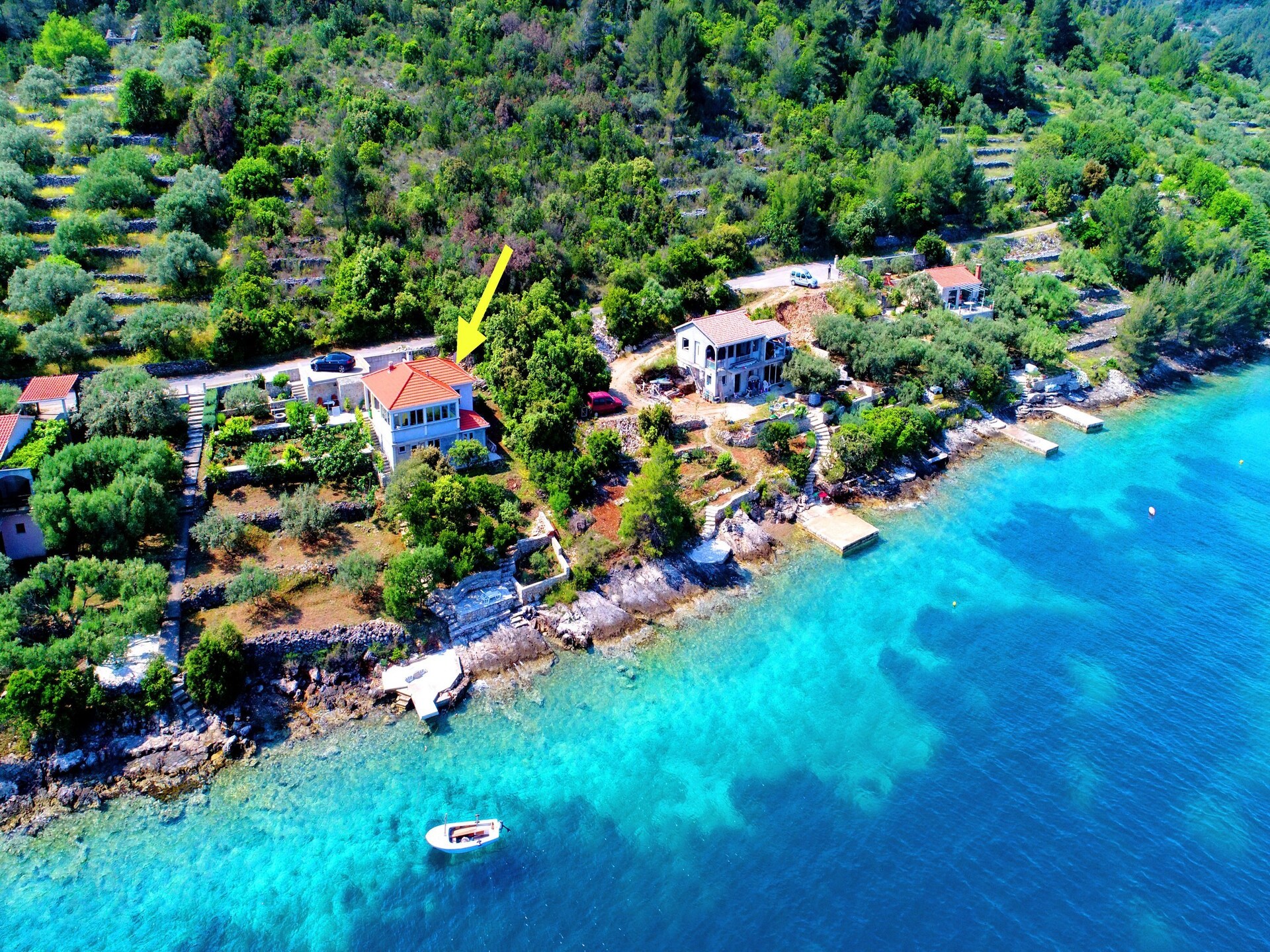 Strandhuis Katica: 20 meter van zee met privéstrand in Vela Luka - foto 27