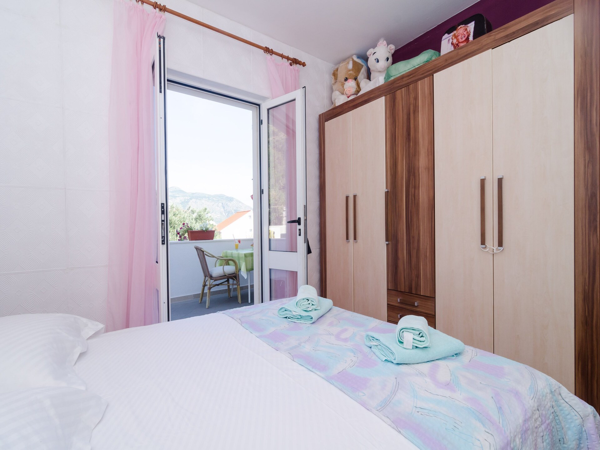 Romantische kamer met balkon en uitzicht op de Adriatische Zee in Mlini - foto 8