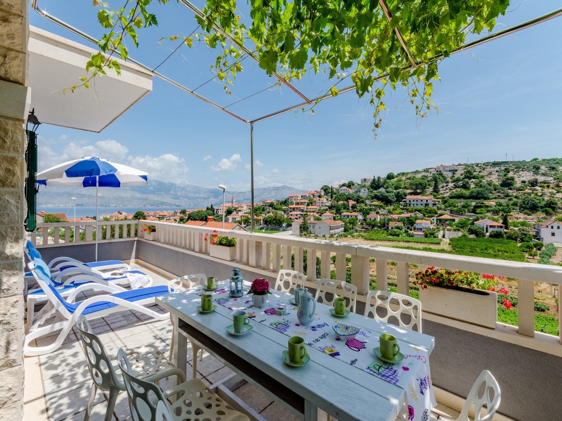 Appartement Blue Oasis: Ruim terras met adembenemend zeezicht bij Postira - foto 26