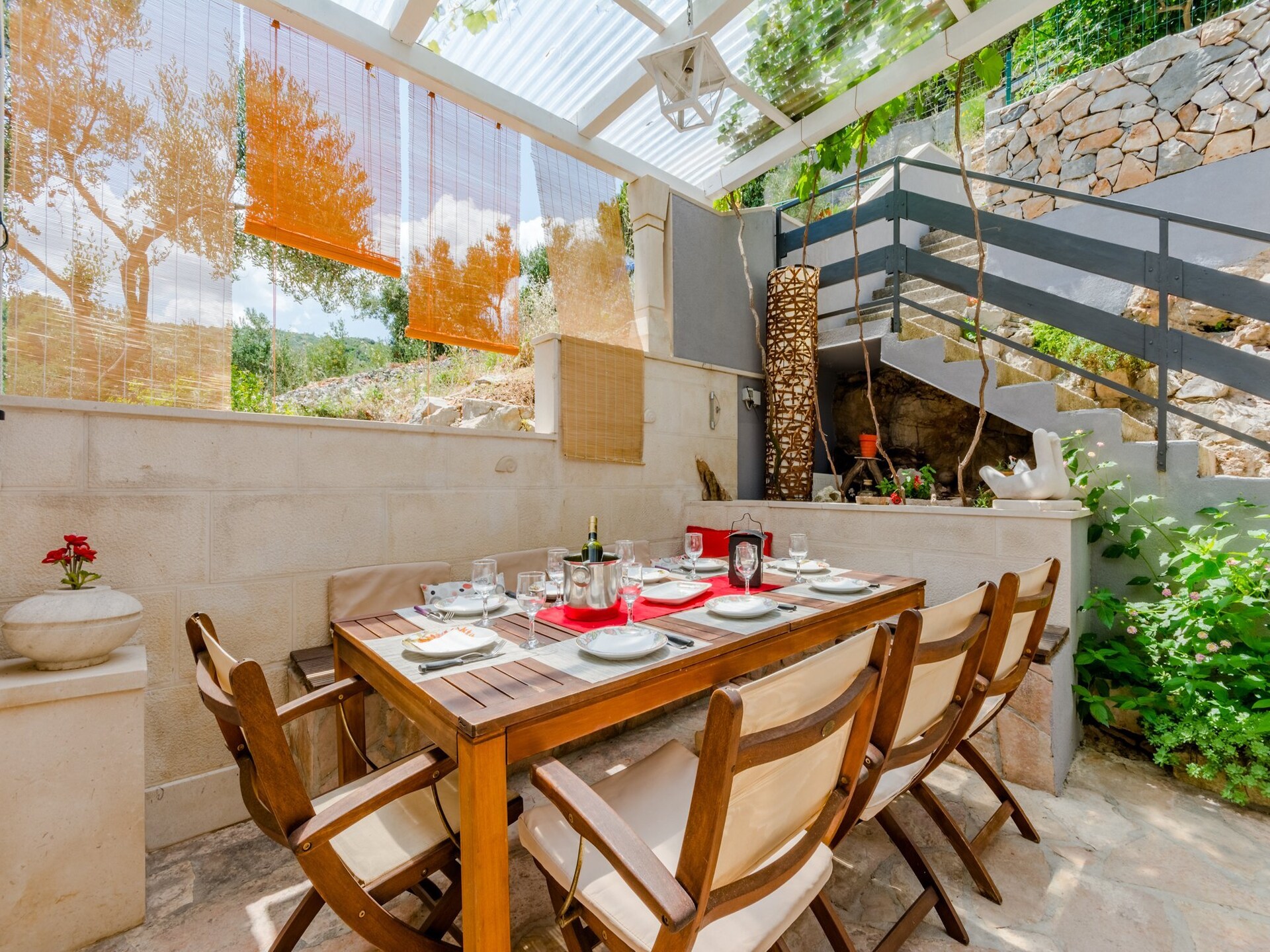 Appartement Blue Oasis: Ruim terras met adembenemend zeezicht bij Postira - foto 25