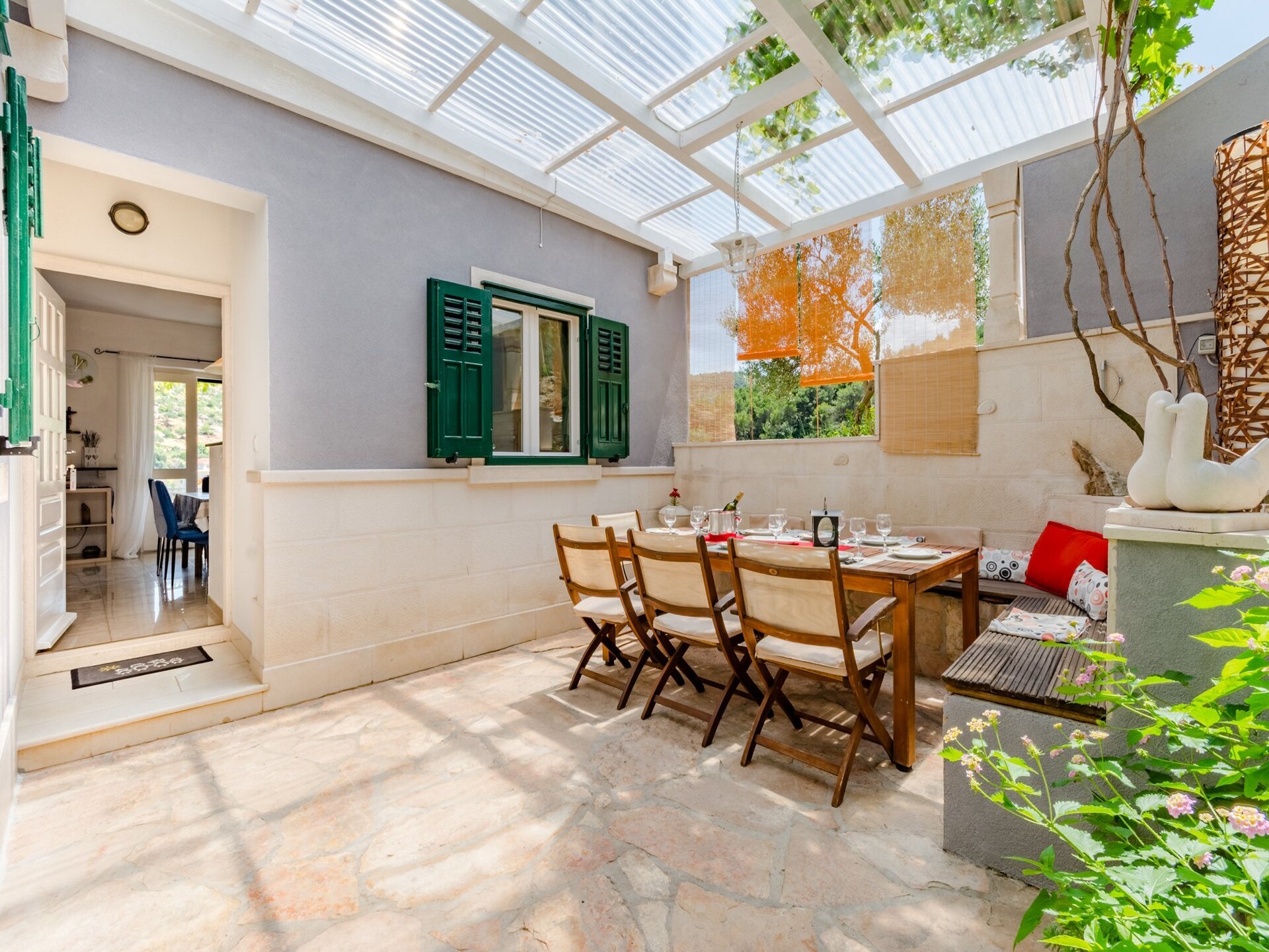 Appartement Blue Oasis: Ruim terras met adembenemend zeezicht bij Postira - foto 27