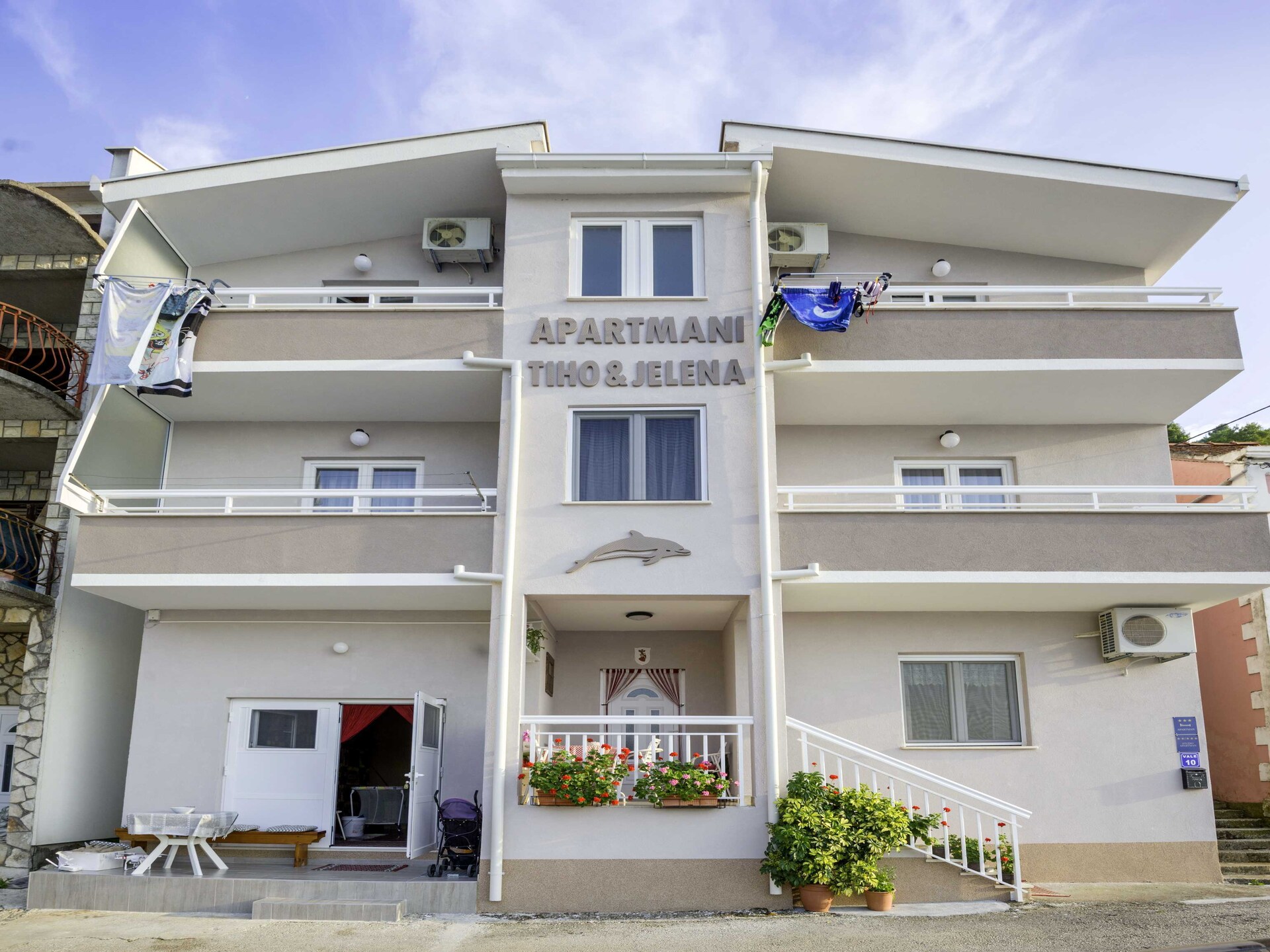 Appartement Maestral: Zeezicht & Balkon op 300m van het Strand in Blace - foto 2