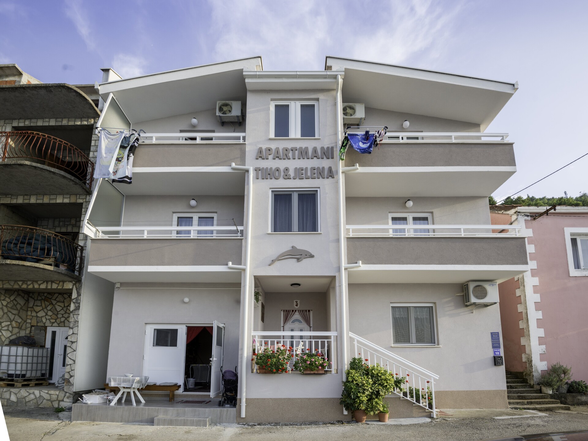 Appartement Maestral: Zeezicht & Balkon op 300m van het Strand in Blace - foto 1