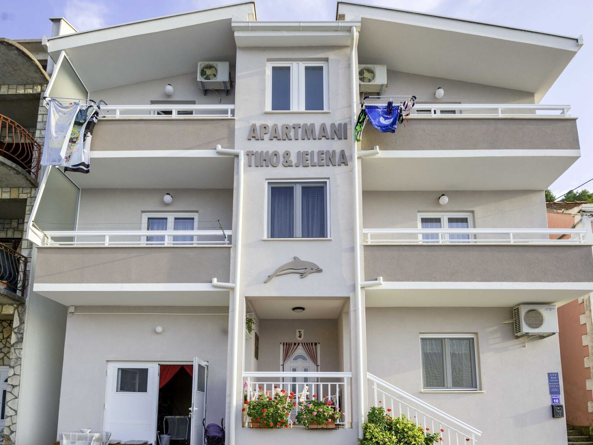 Appartement Maestral: Zeezicht & Balkon op 300m van het Strand in Blace - foto 8