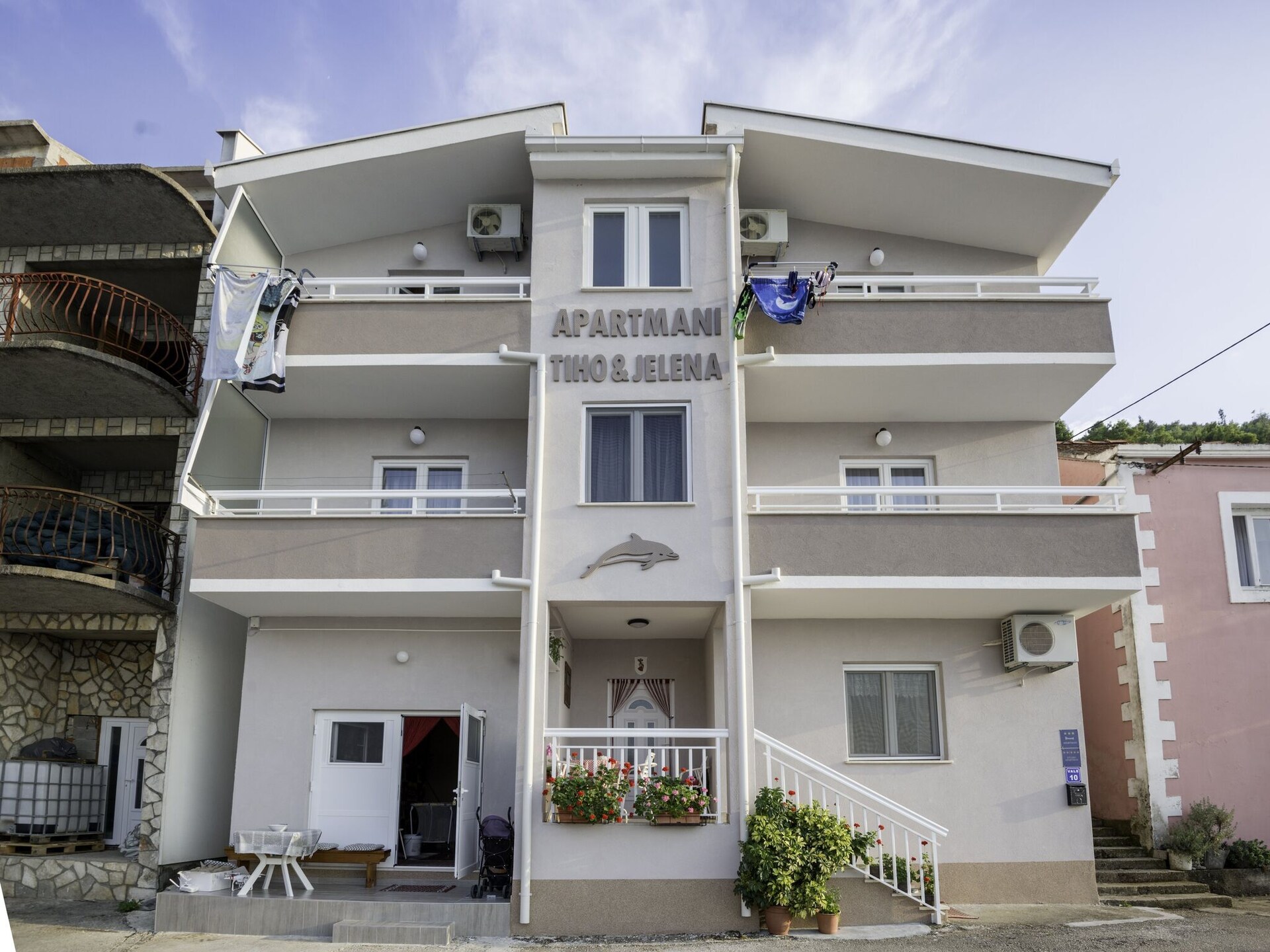 Appartement Maestral: Zeezicht & Balkon op 300m van het Strand in Blace - foto 9