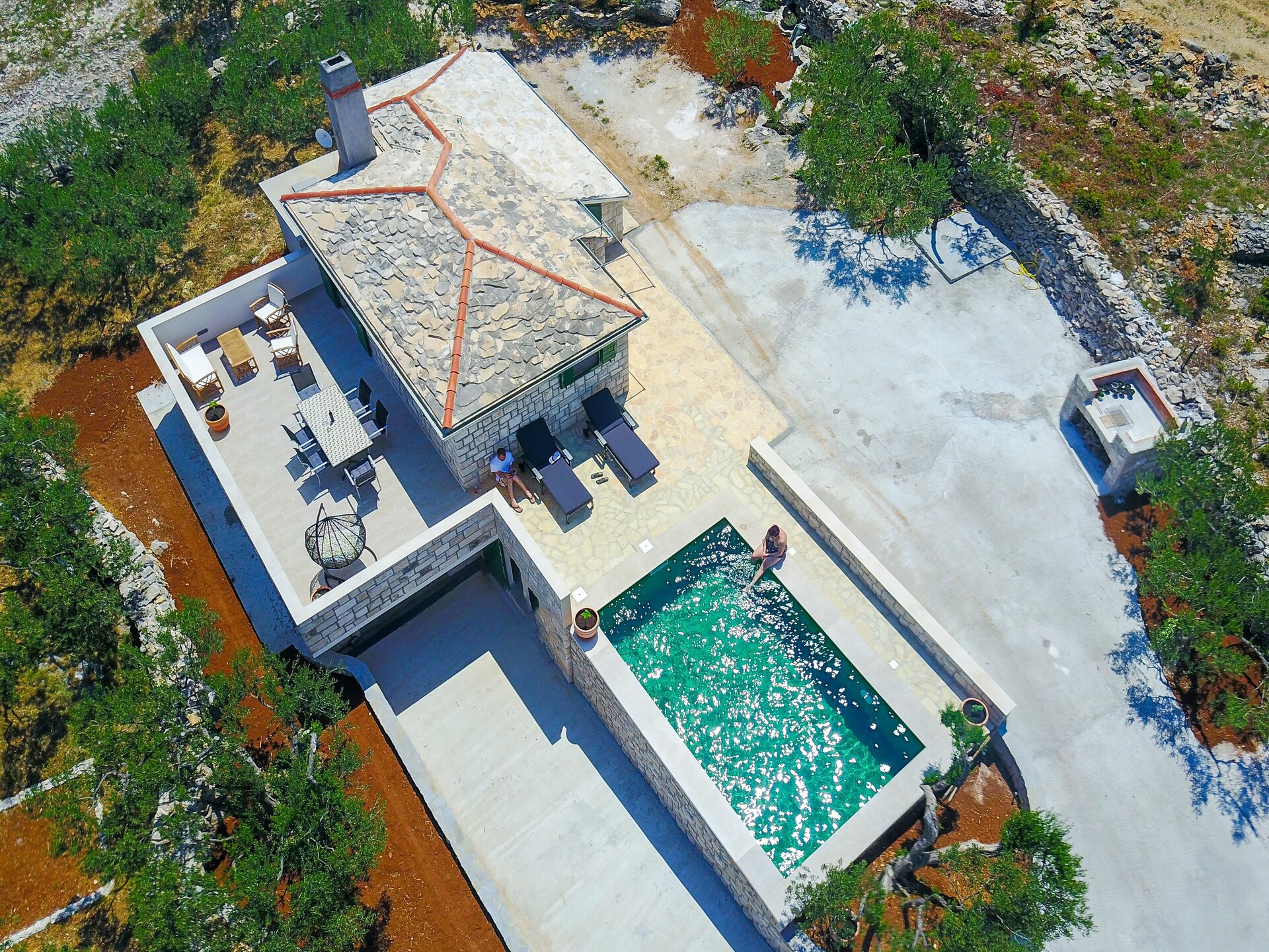 Vakantiehuis Bliss met privézwembad en uitzicht op zee op Brač - foto 16