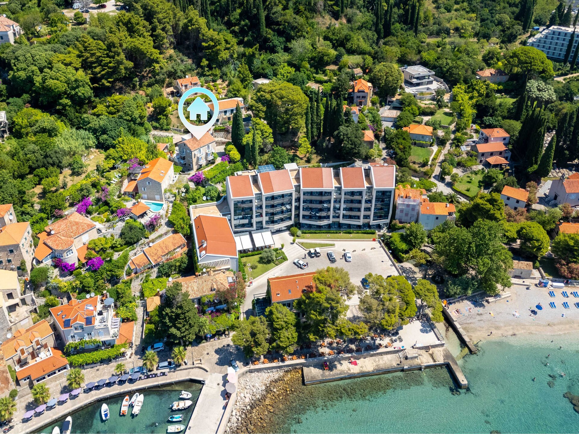 2-persoons appartement met zeezicht in Mlini aan het strand - foto 6