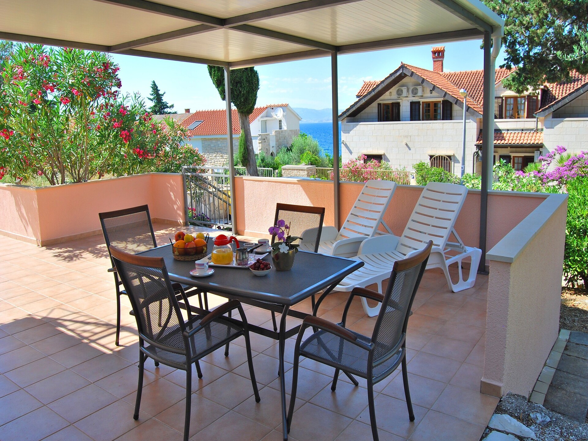 Appartement Lili: Terrashuis met zeezicht op eiland Brač - foto 26