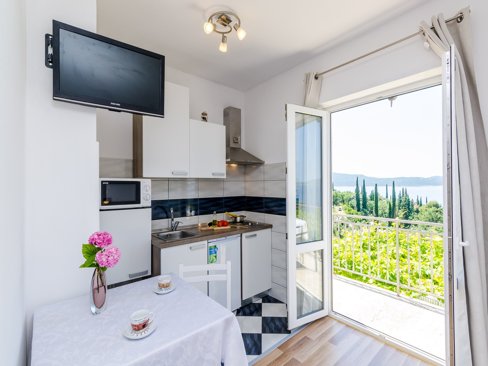 Premium studio met balkon en zeezicht in Slano, op 100 meter van het strand - foto 19