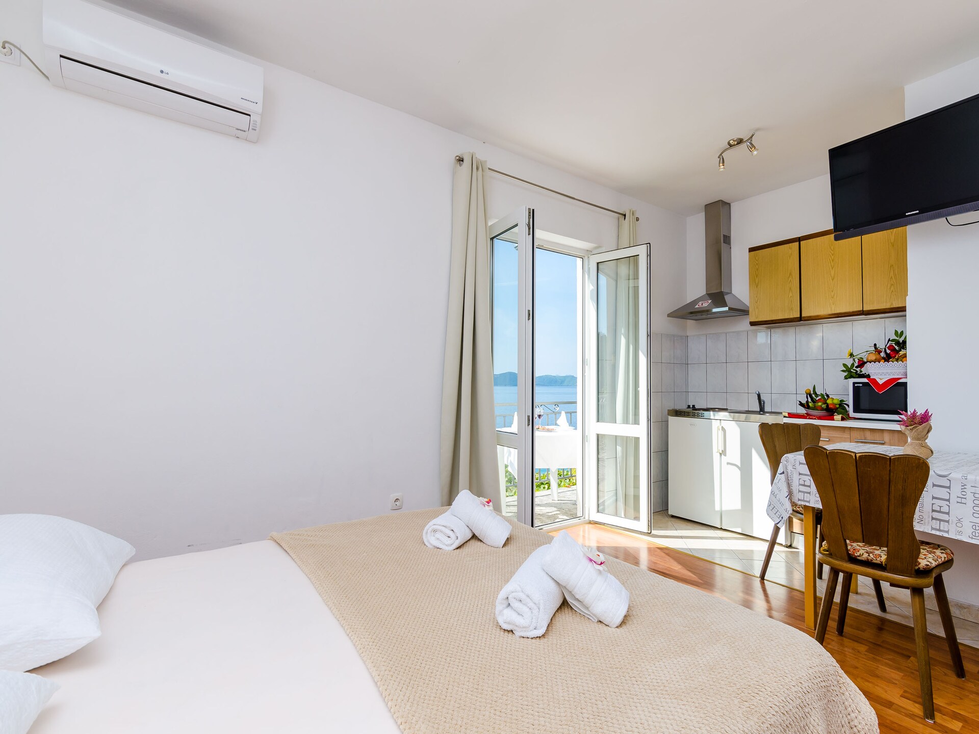 Comfort studio met balkon en uitzicht op zee in Slano - foto 13