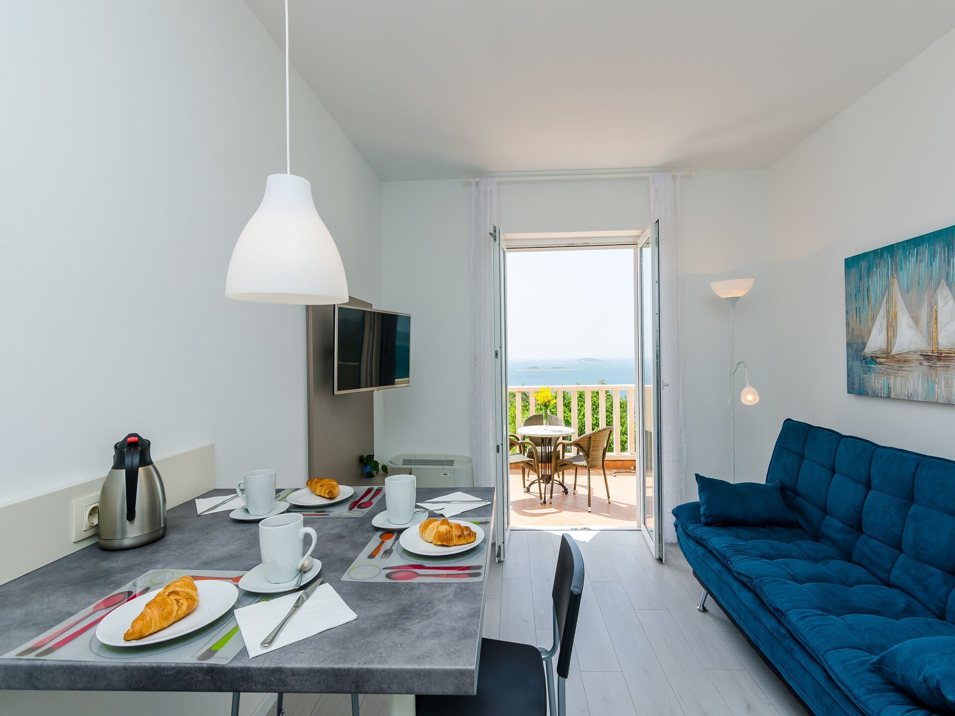 Deluxe appartement met zeezicht en terras nabij strand Mlini - foto 3