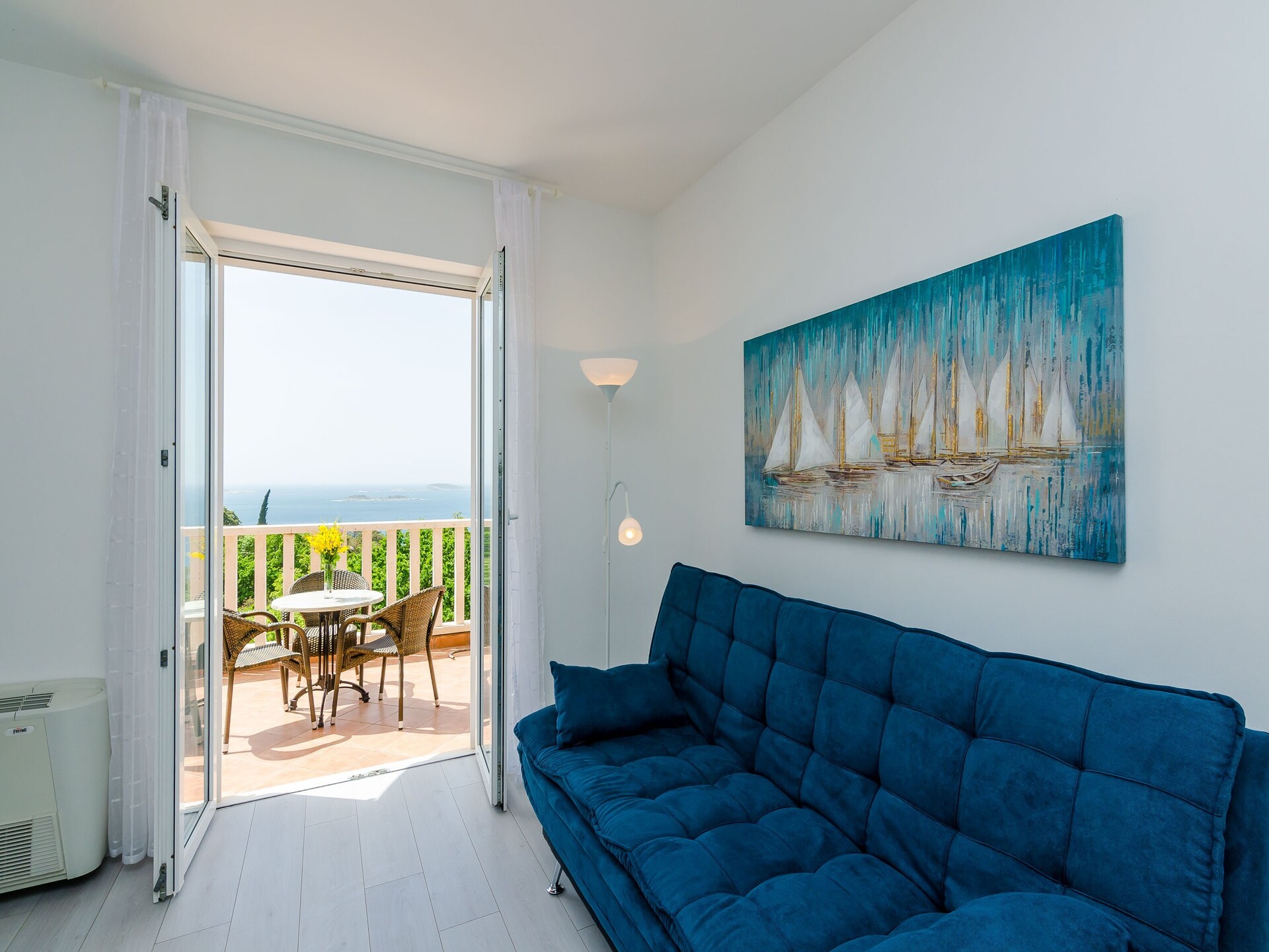 Deluxe appartement met zeezicht en terras nabij strand Mlini - foto 1
