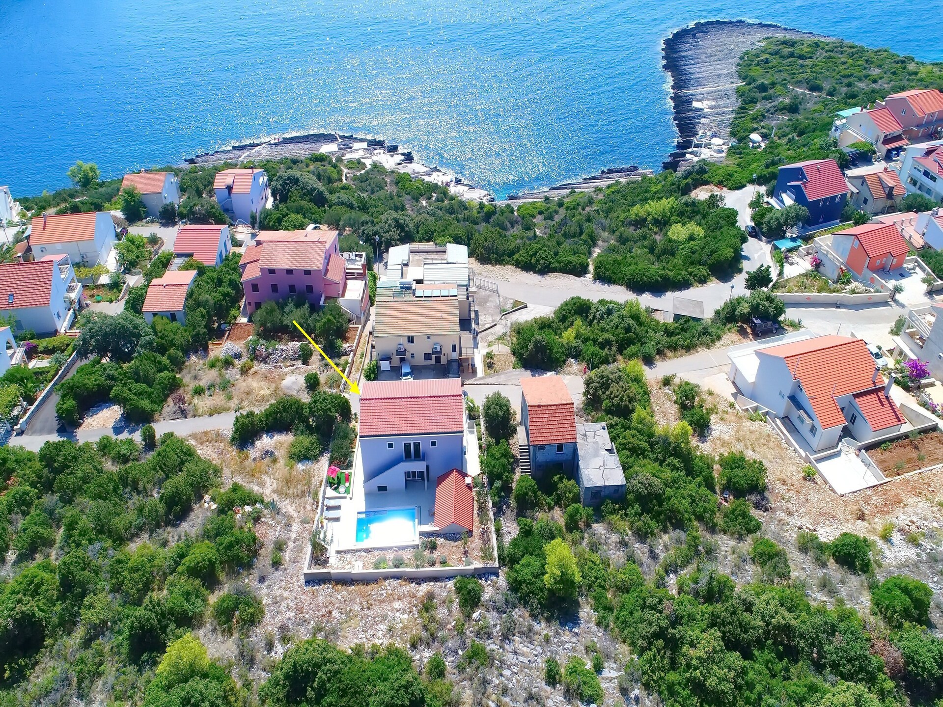 Villa Lavanda: Ruime 5-slaapkamer villa met privézwembad en zeezicht in Zavalatica - foto 45