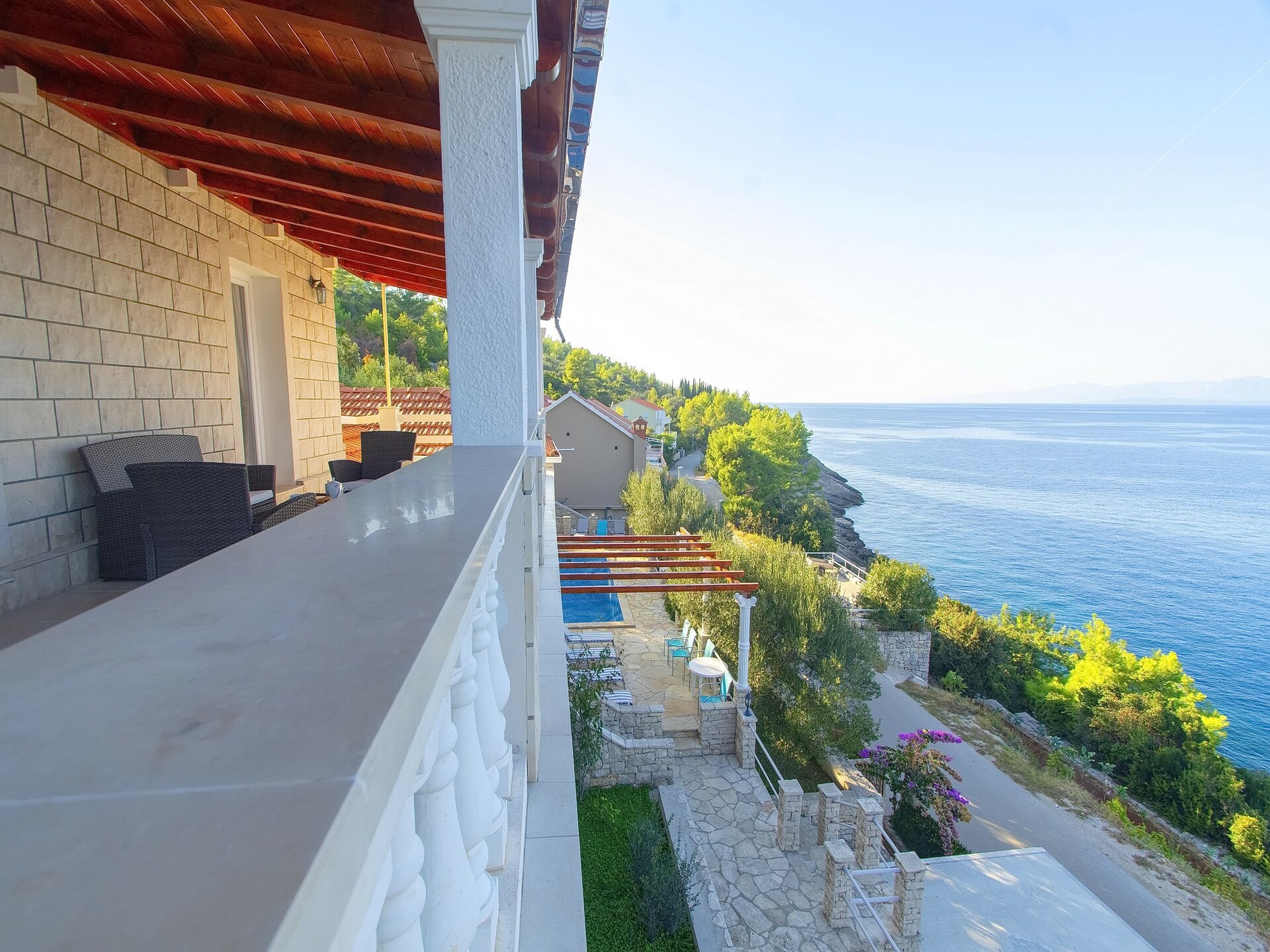 Zonovergoten villa aan zee met privézwembad en weids uitzicht op Korčula - foto 35