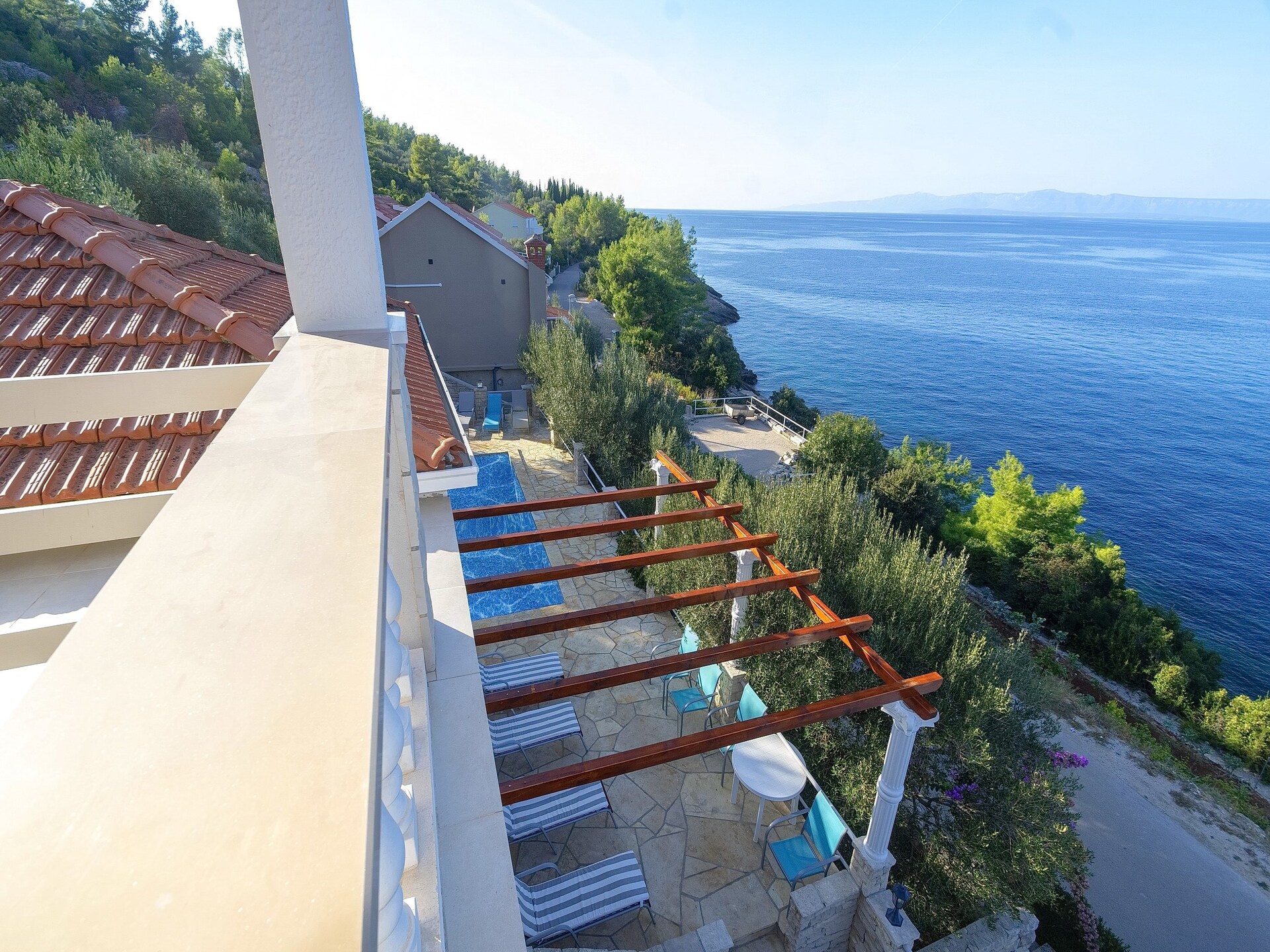 Zonovergoten villa aan zee met privézwembad en weids uitzicht op Korčula - foto 45