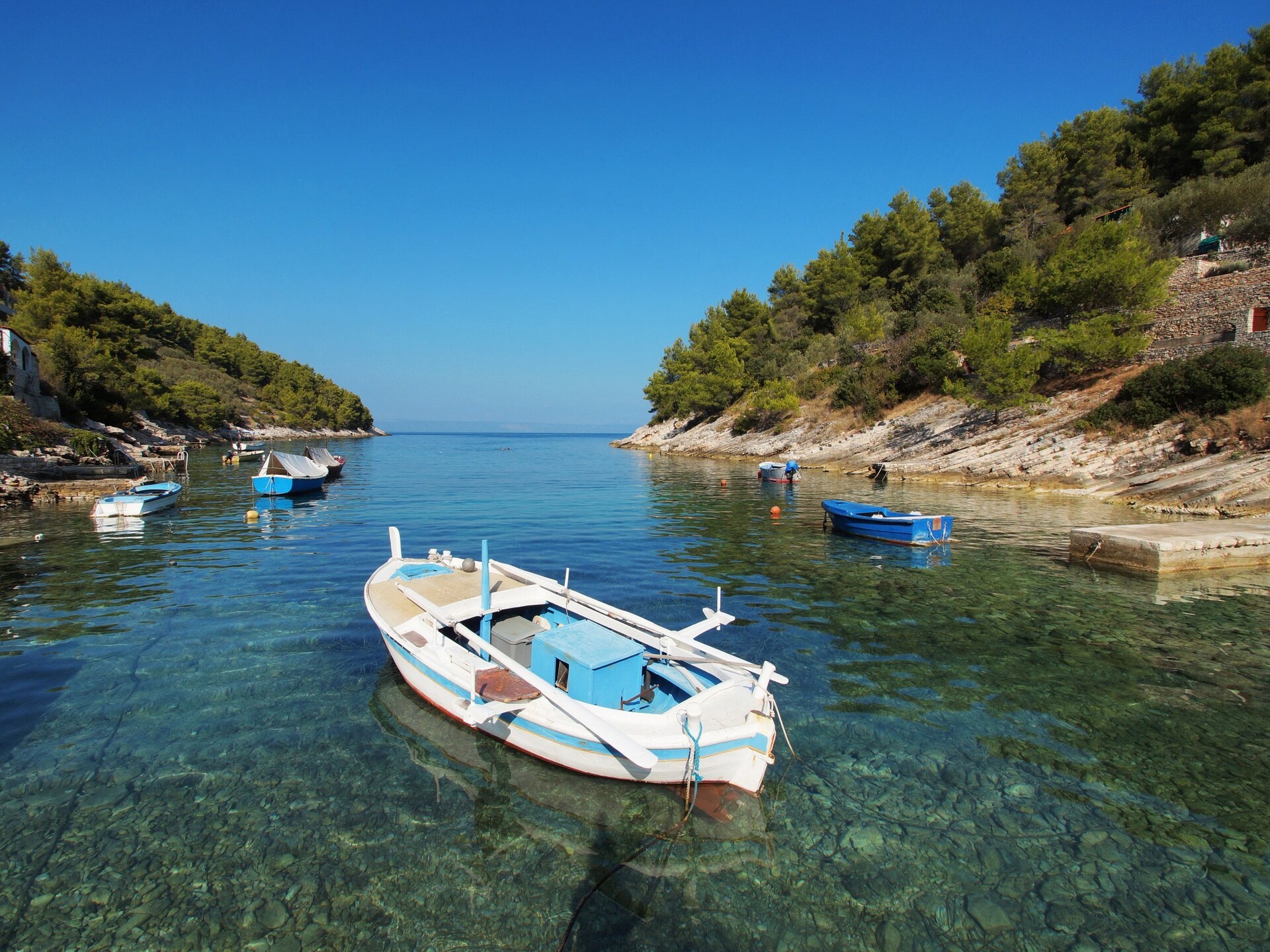 Stone House Mia: Authentiek stenen vakantiehuis met zeezicht in Vela Luka - foto 15