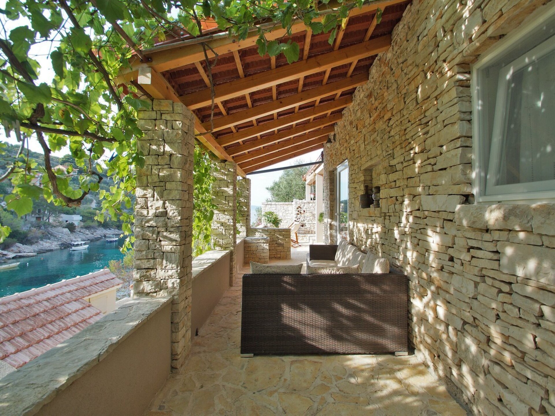 Stone House Mia: Authentiek stenen vakantiehuis met zeezicht in Vela Luka - foto 25