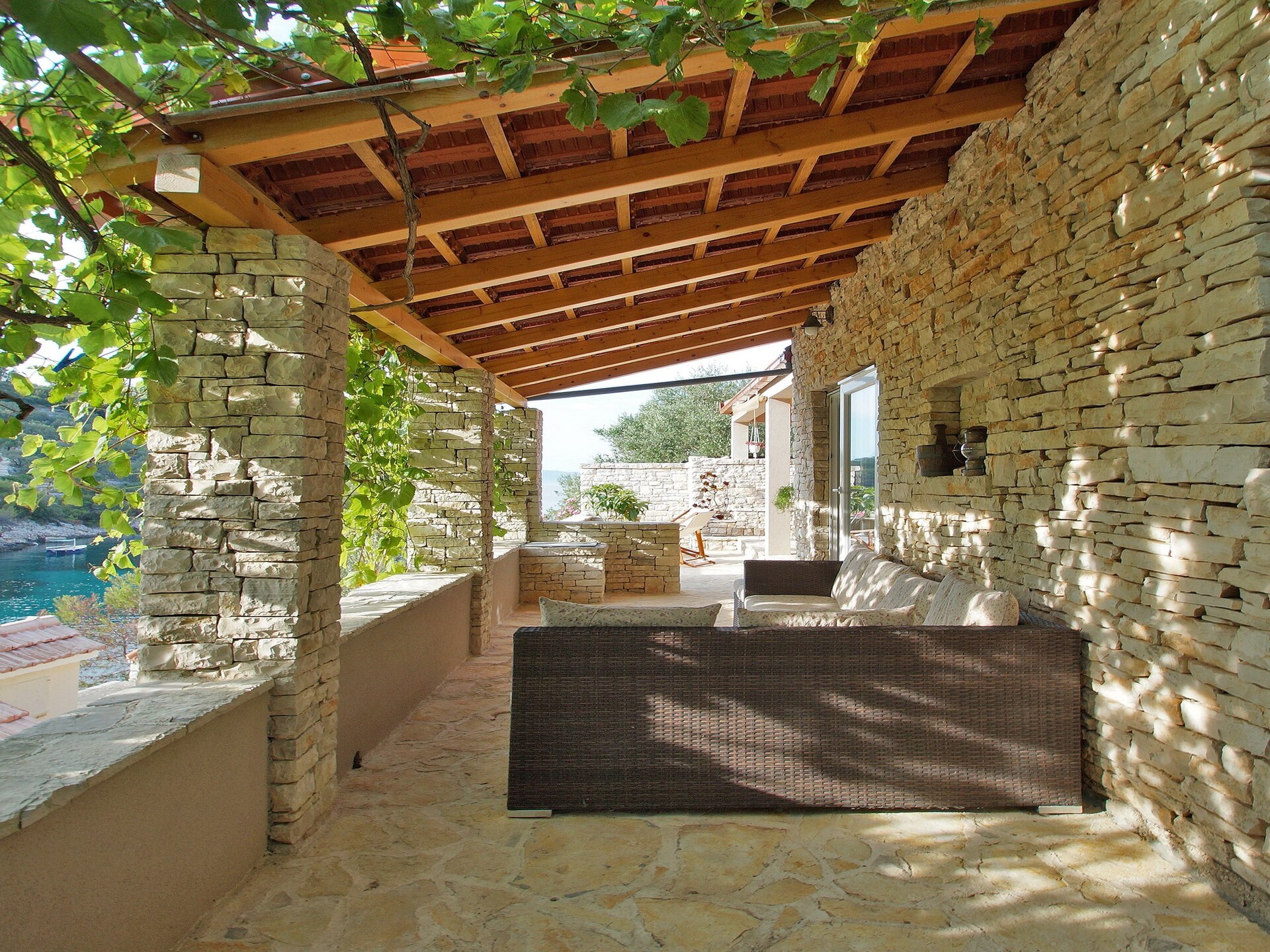Stone House Mia: Authentiek stenen vakantiehuis met zeezicht in Vela Luka - foto 58