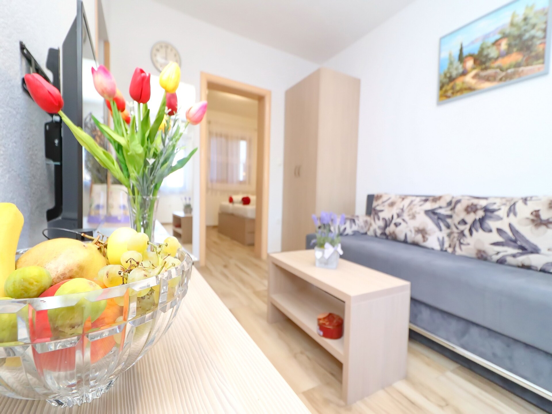 Knus appartement met zeezicht en terras, 200m van strand in Orebic - foto 8