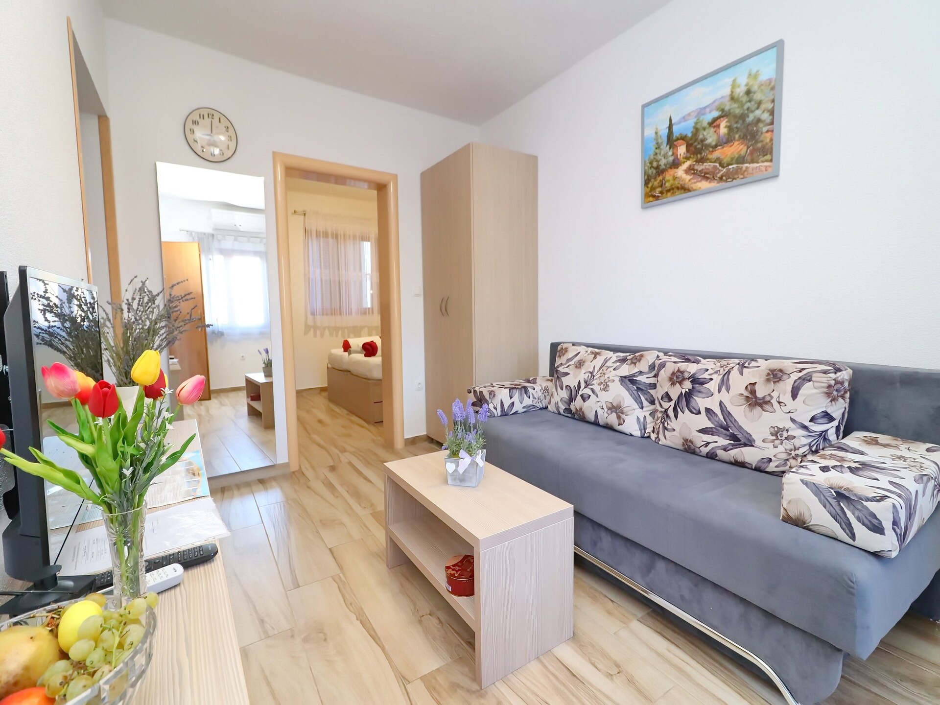 Knus appartement met zeezicht en terras, 200m van strand in Orebic - foto 9