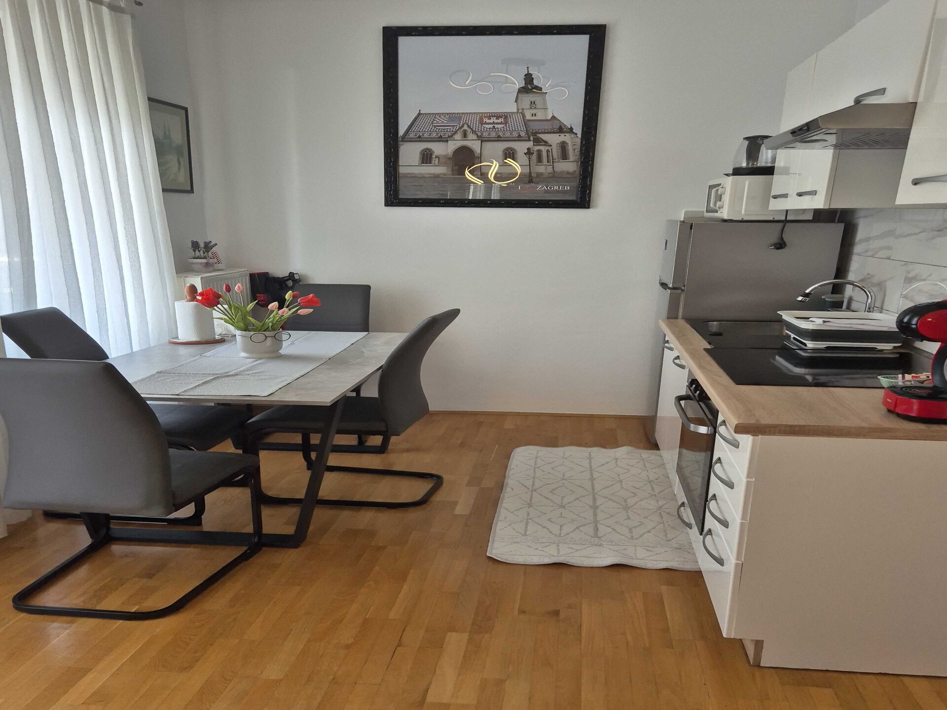Licht appartement met balkon voor 4 personen in Zagreb - foto 16
