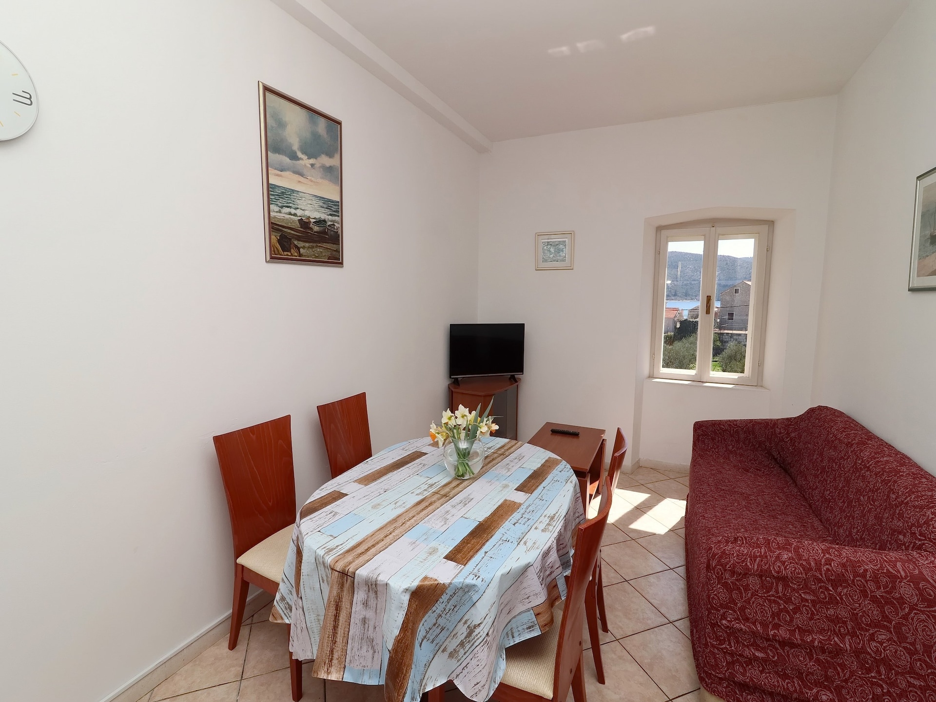 Op 400 m van het strand: Ruim appartement in Slano voor 4 personen - foto 1