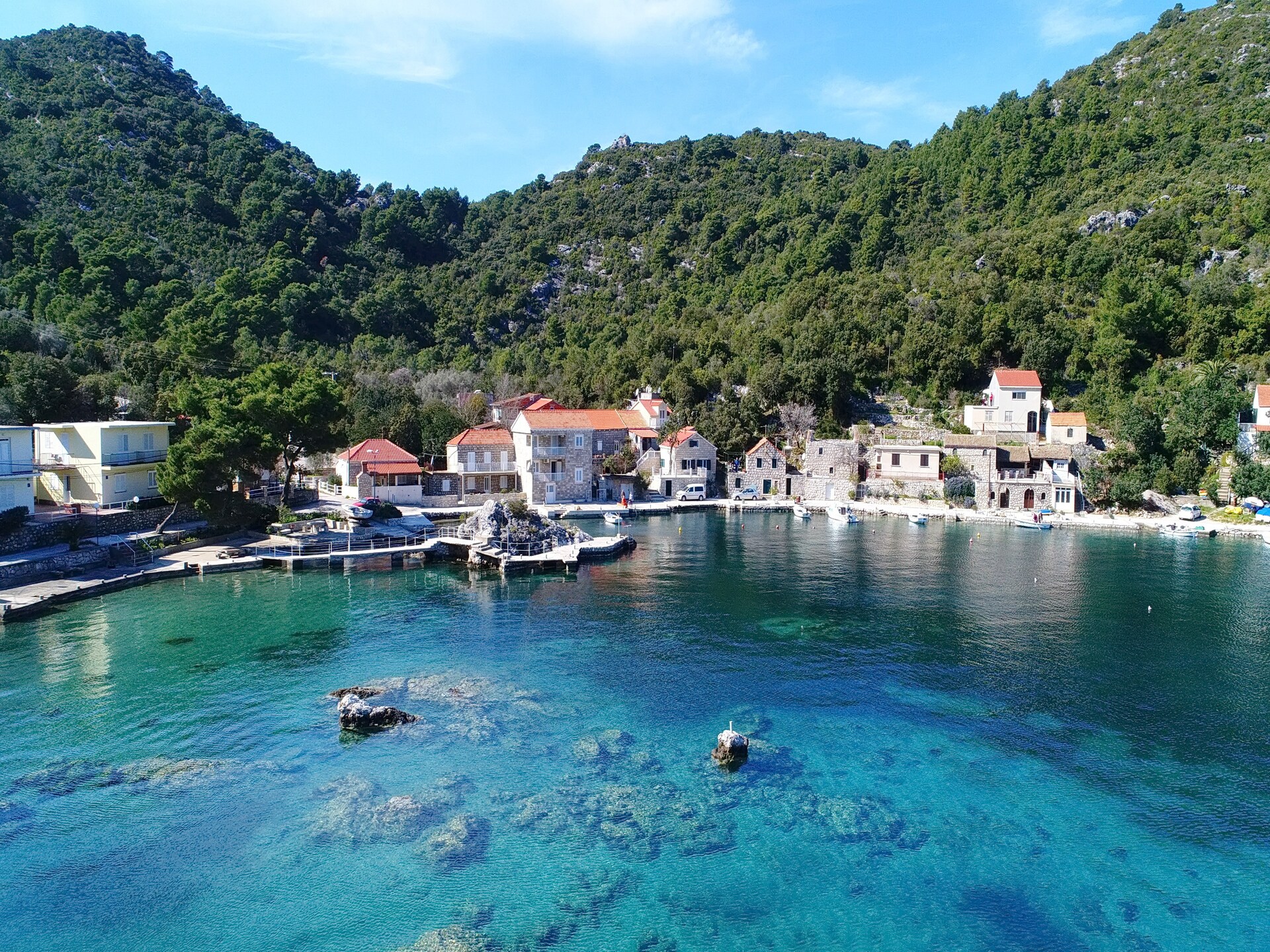 Appartement aan zee in Okuklje, Mljet – eigen terras en uitzicht over de baai - foto 17