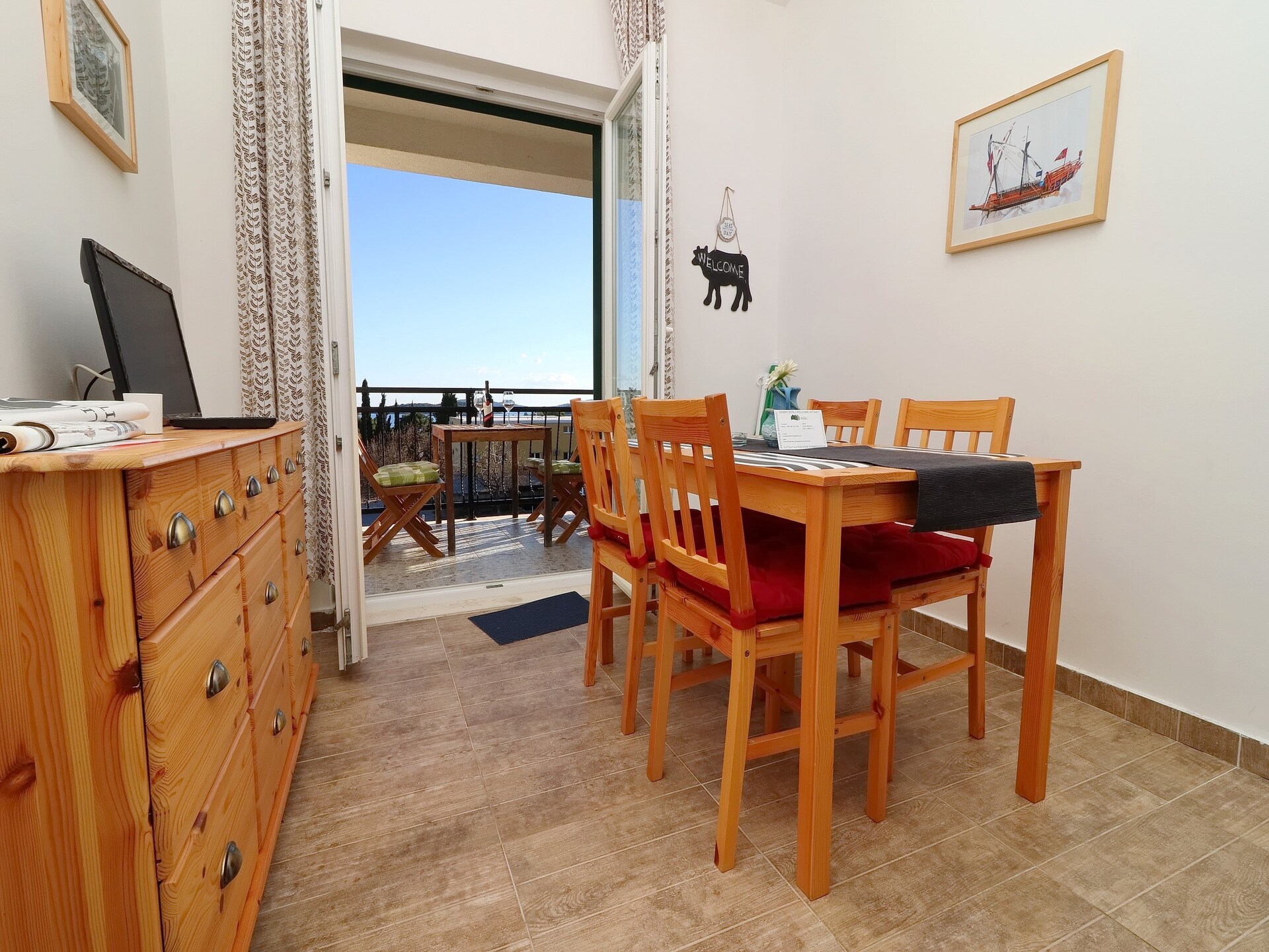 Appartement met zeezicht in Orebić, vlakbij het strand - foto 1