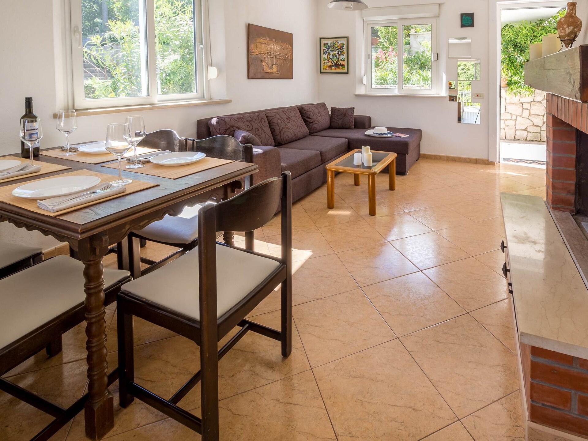 Licht appartement met zeezicht in rustige baai Vrbovica, Korcula - foto 17