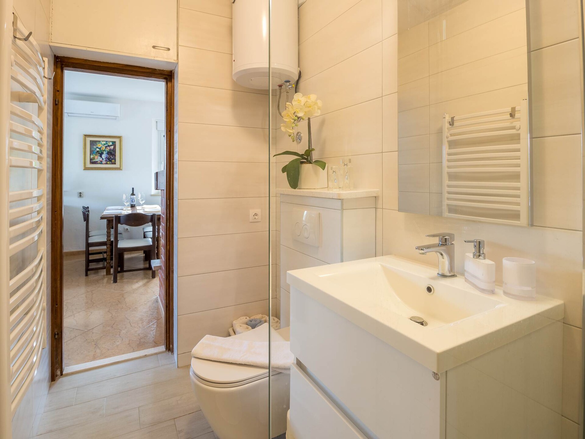 Licht appartement met zeezicht in rustige baai Vrbovica, Korcula - foto 14