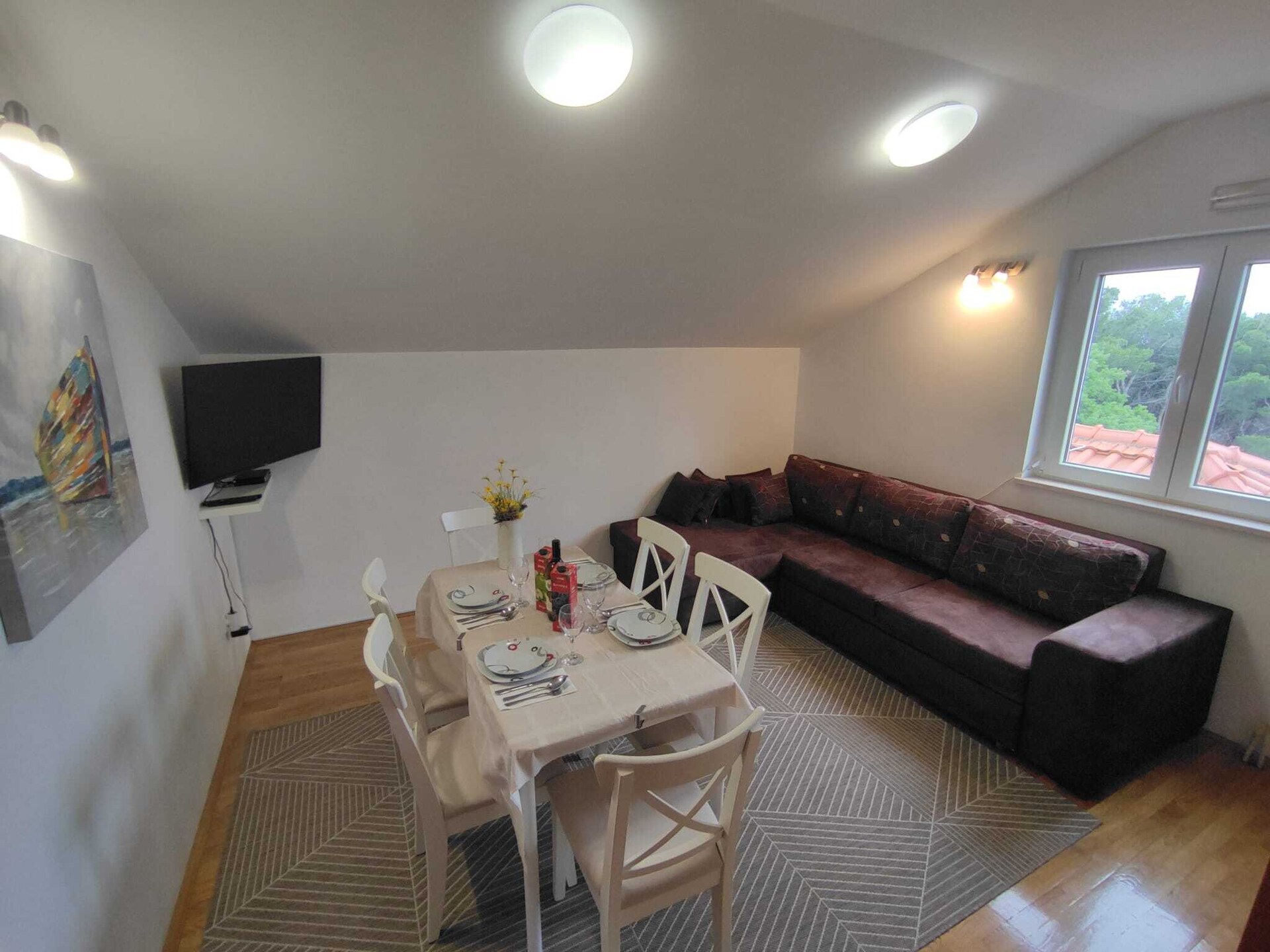 Appartement Kola: 2 slaapkamers, zeezicht, 600m van het strand in Banici - foto 28