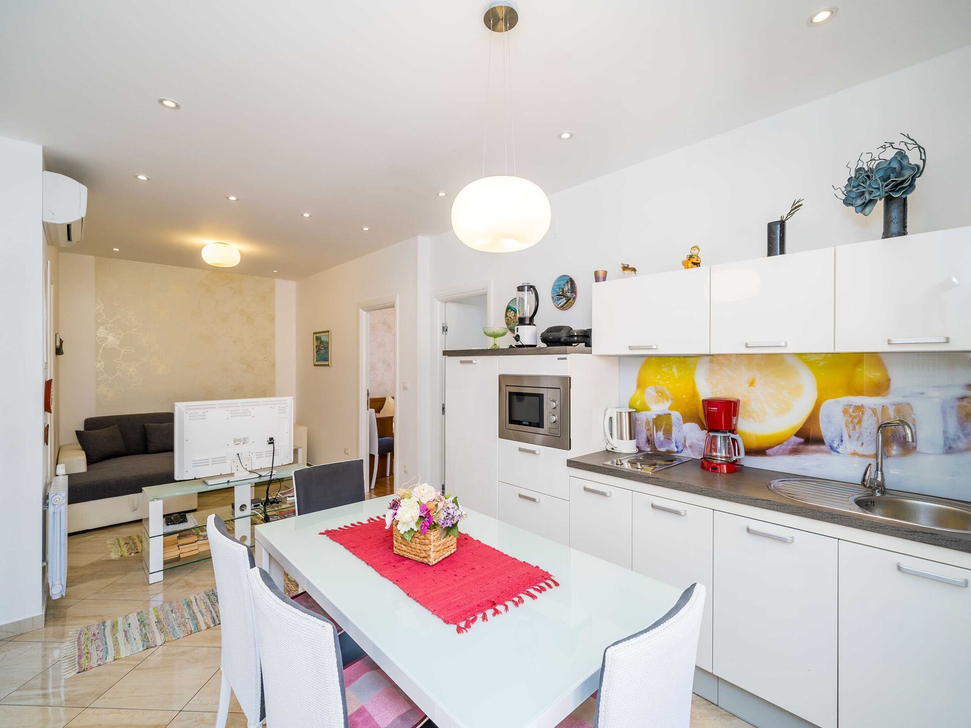 Appartement Villa Palma: 2 slaapkamers, terras en zeezicht in Mlini - foto 6