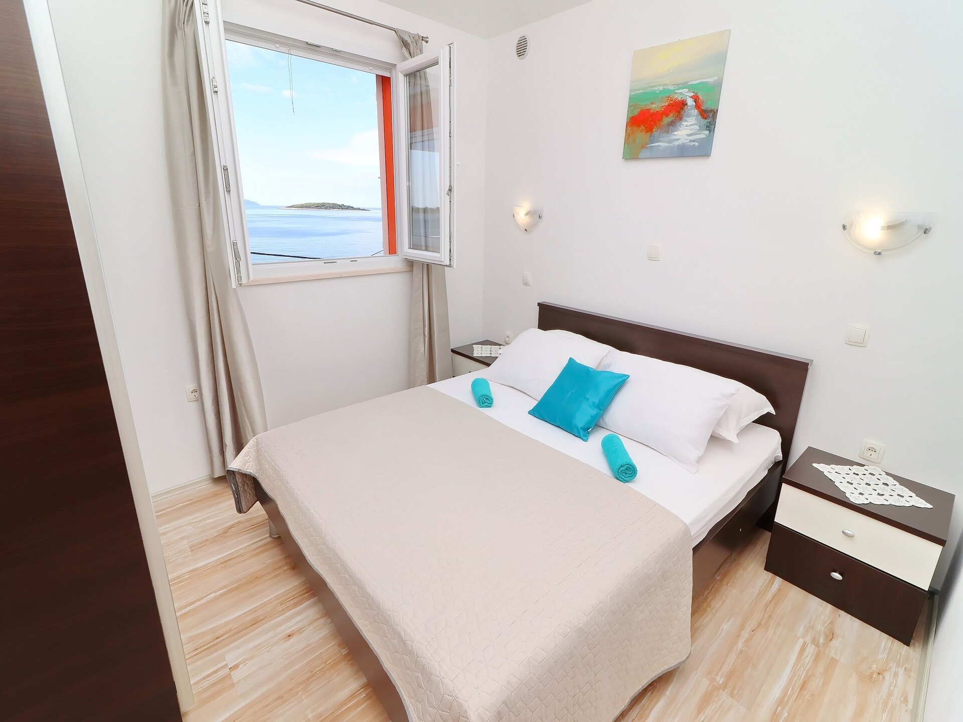 Tweekamerappartement aan zee met terras en panoramisch uitzicht op de Adriatische Zee - foto 7