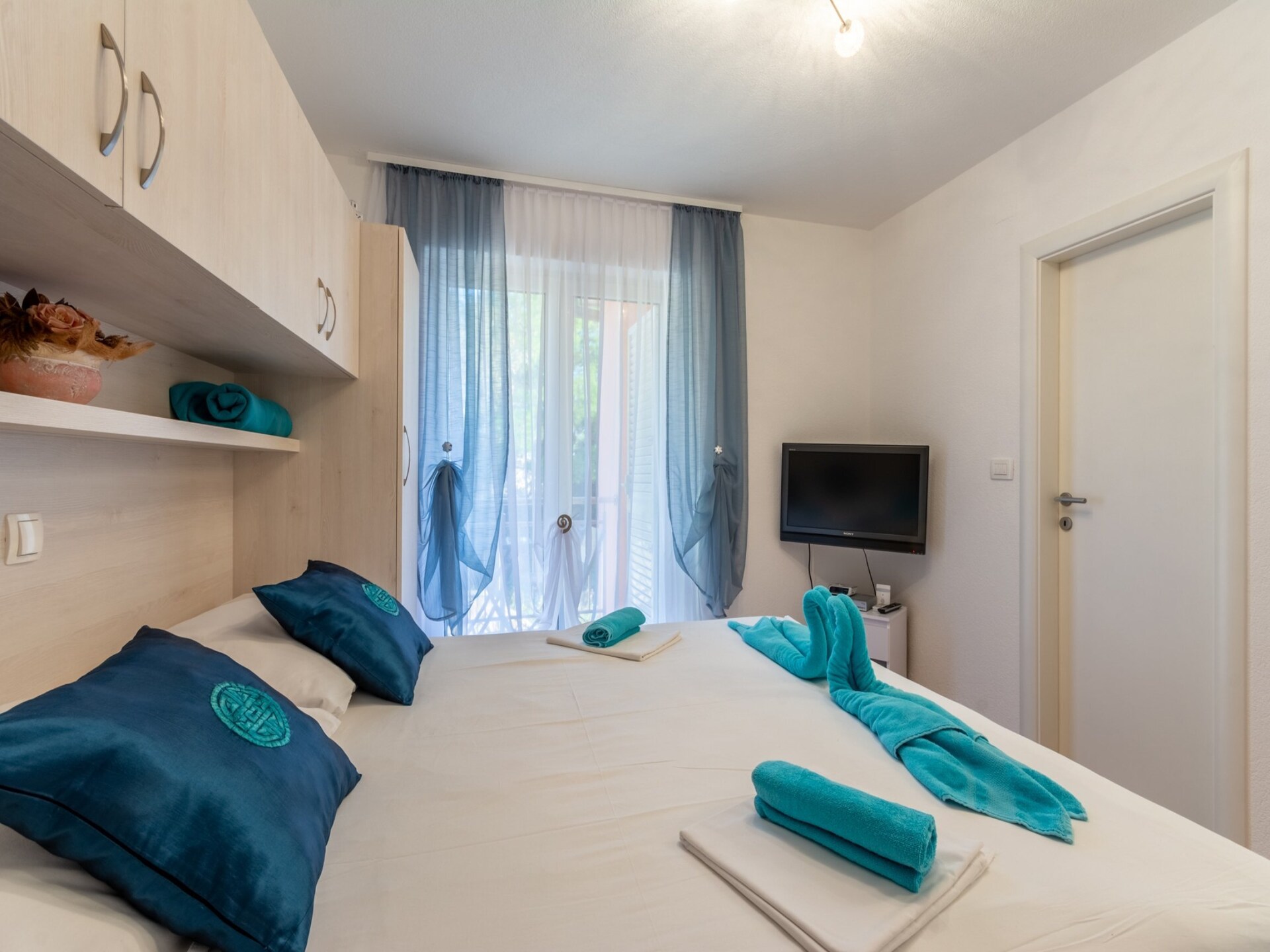 Studio met balkon en uitzicht op zee in het rustige Stanici bij Omiš - foto 7