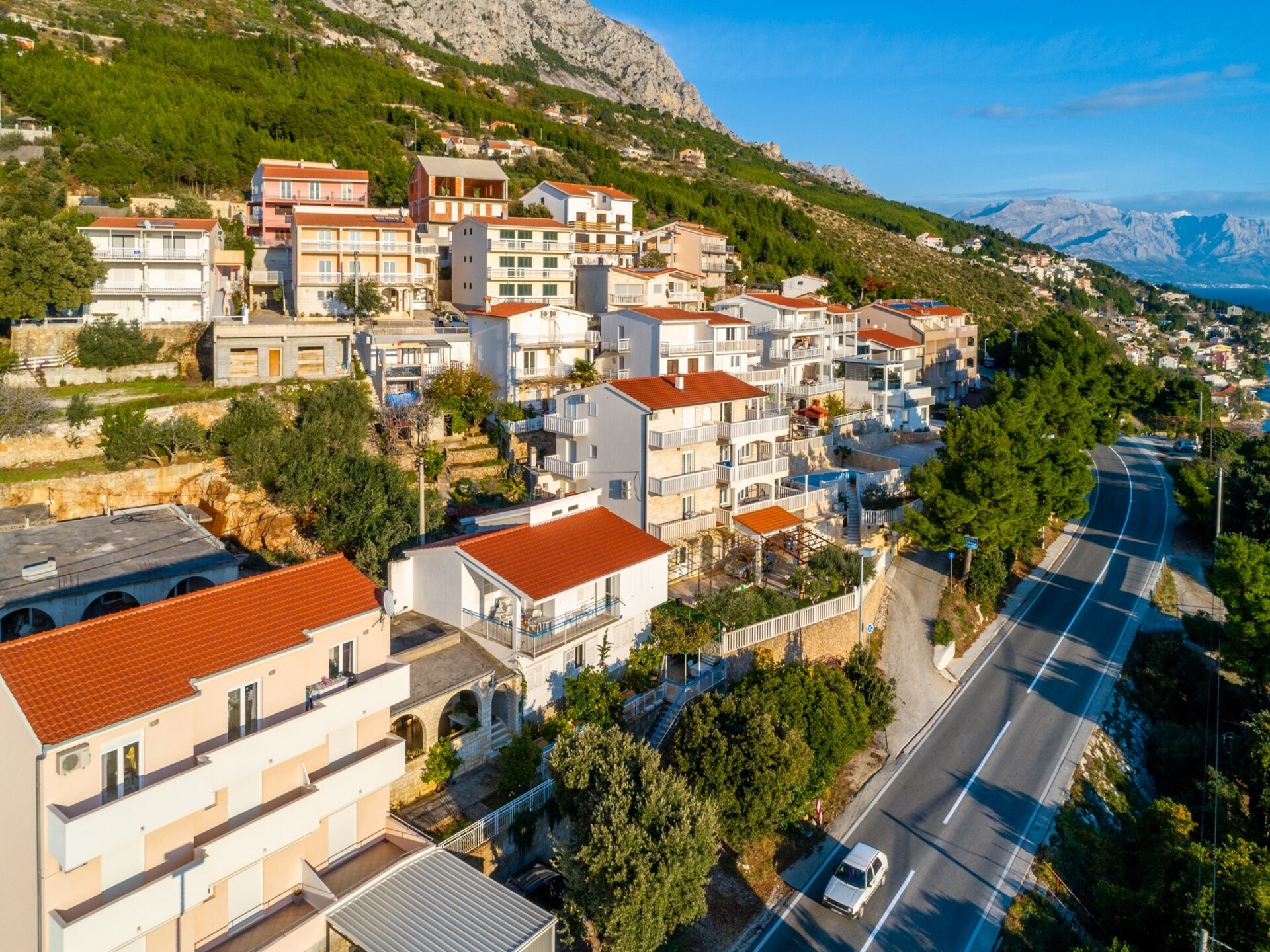 Studio met balkon en uitzicht op zee in het rustige Stanici bij Omiš - foto 25