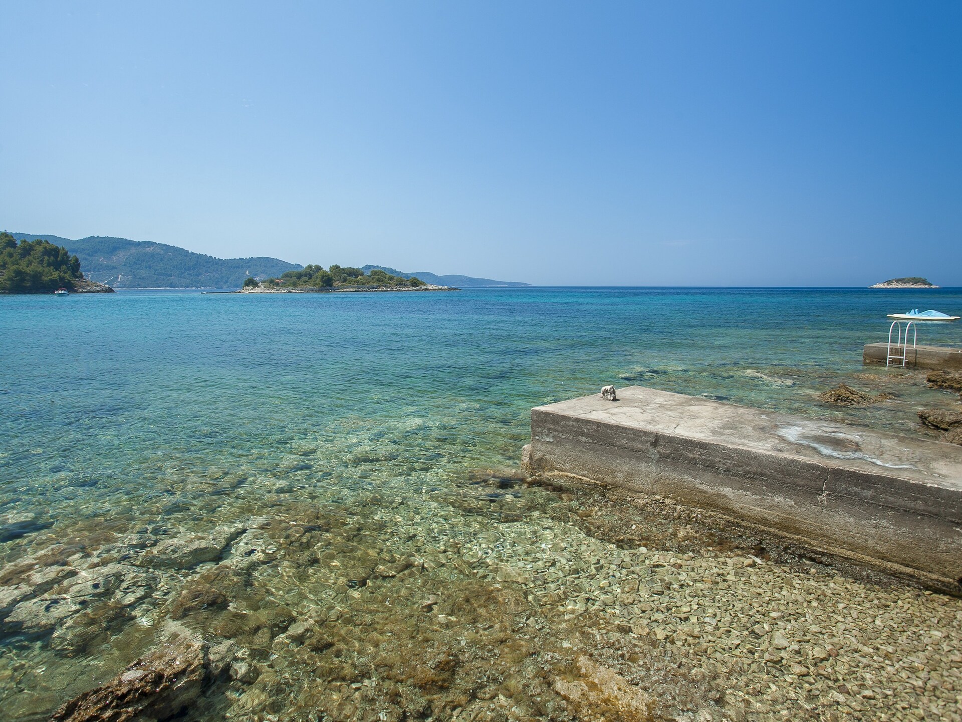 Vakantiehuis Neda: Zeezicht en Terras op Steenworp van Zee in Vela Luka - foto 6