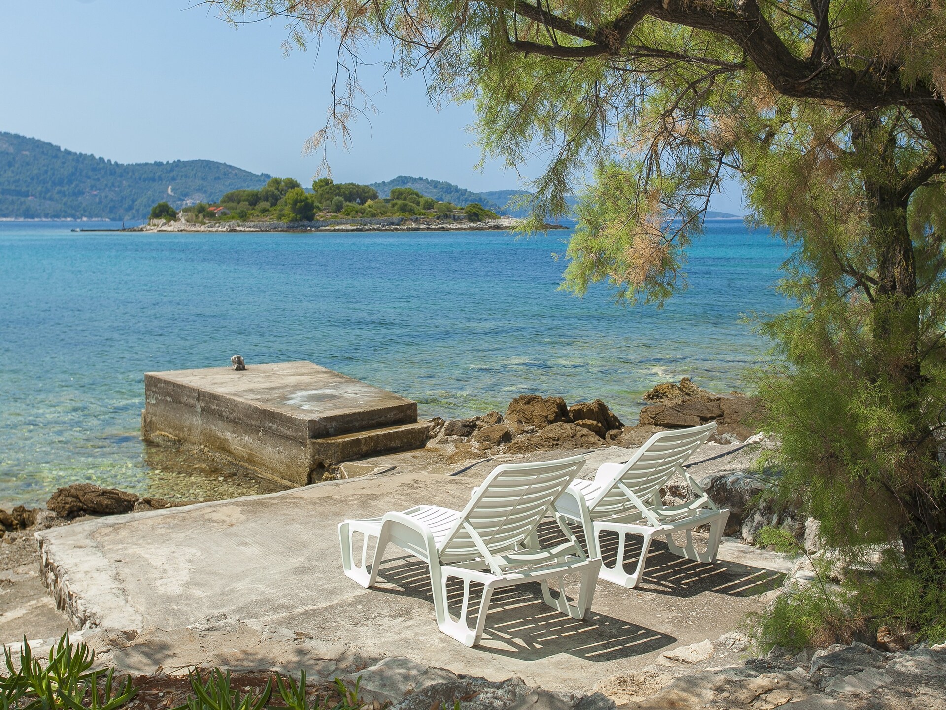Vakantiehuis Neda: Zeezicht en Terras op Steenworp van Zee in Vela Luka - foto 17