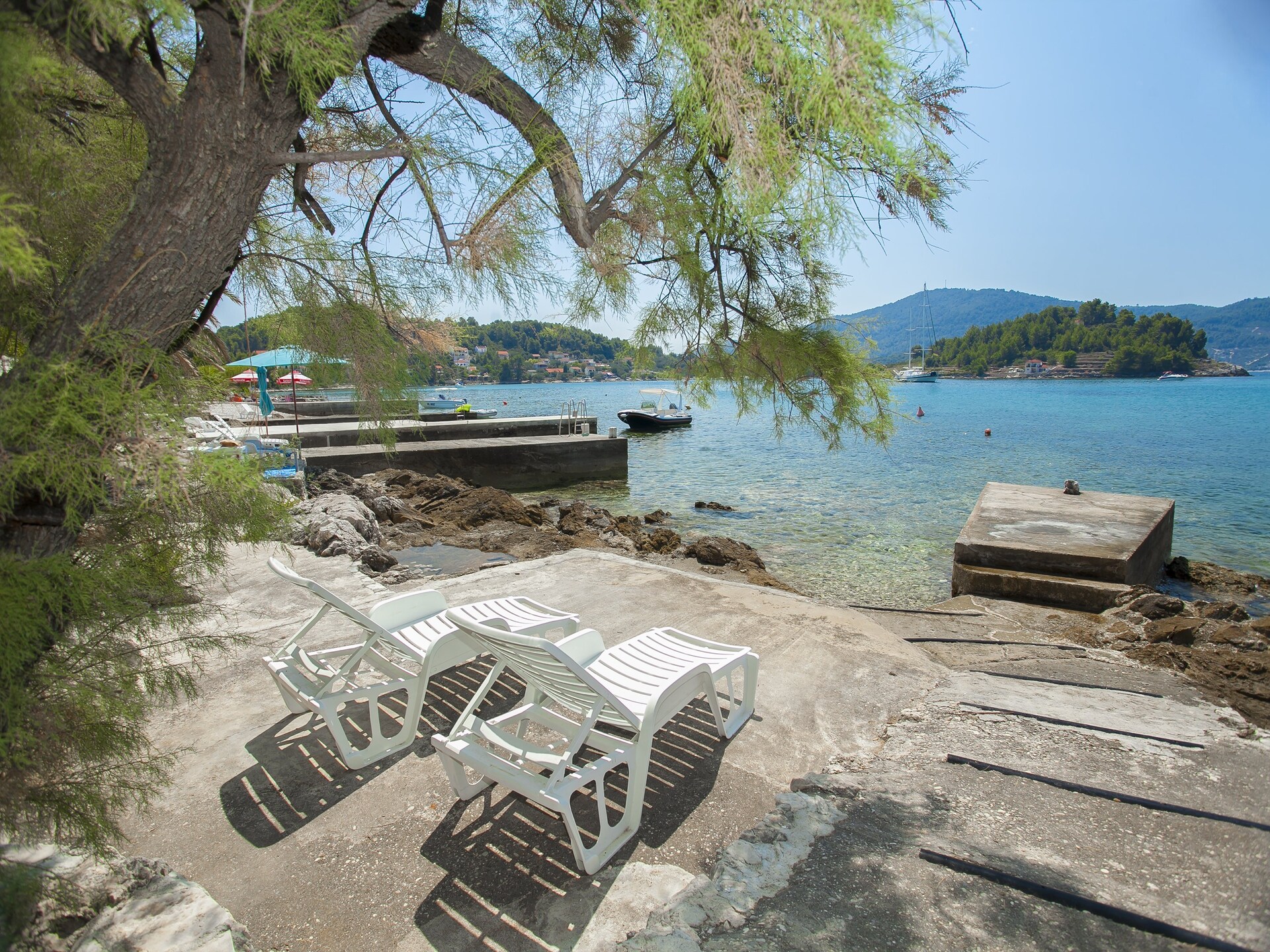 Vakantiehuis Neda: Zeezicht en Terras op Steenworp van Zee in Vela Luka - foto 21