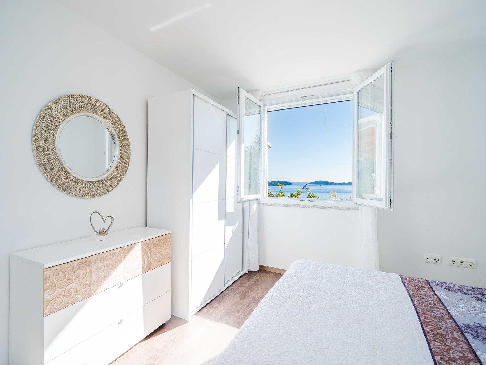 Appartement met zeezicht en gedeeld zwembad op 200m van strand in Mlini - foto 9