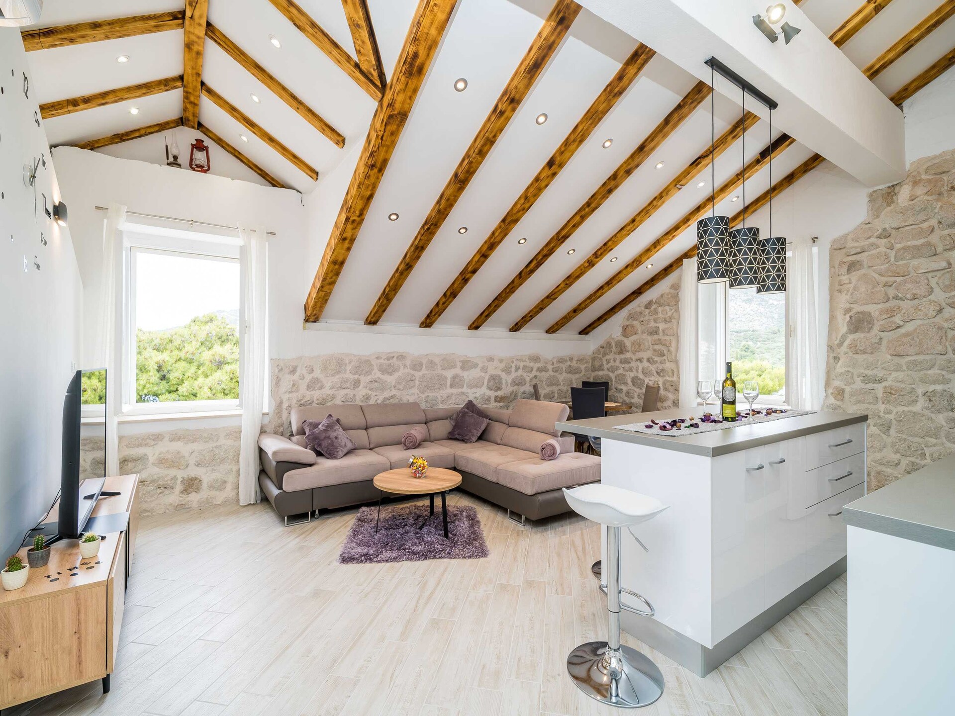 Villa Ro-Ma: Ruim vakantiehuis aan zee met terras en uitzicht in Slano - foto 4