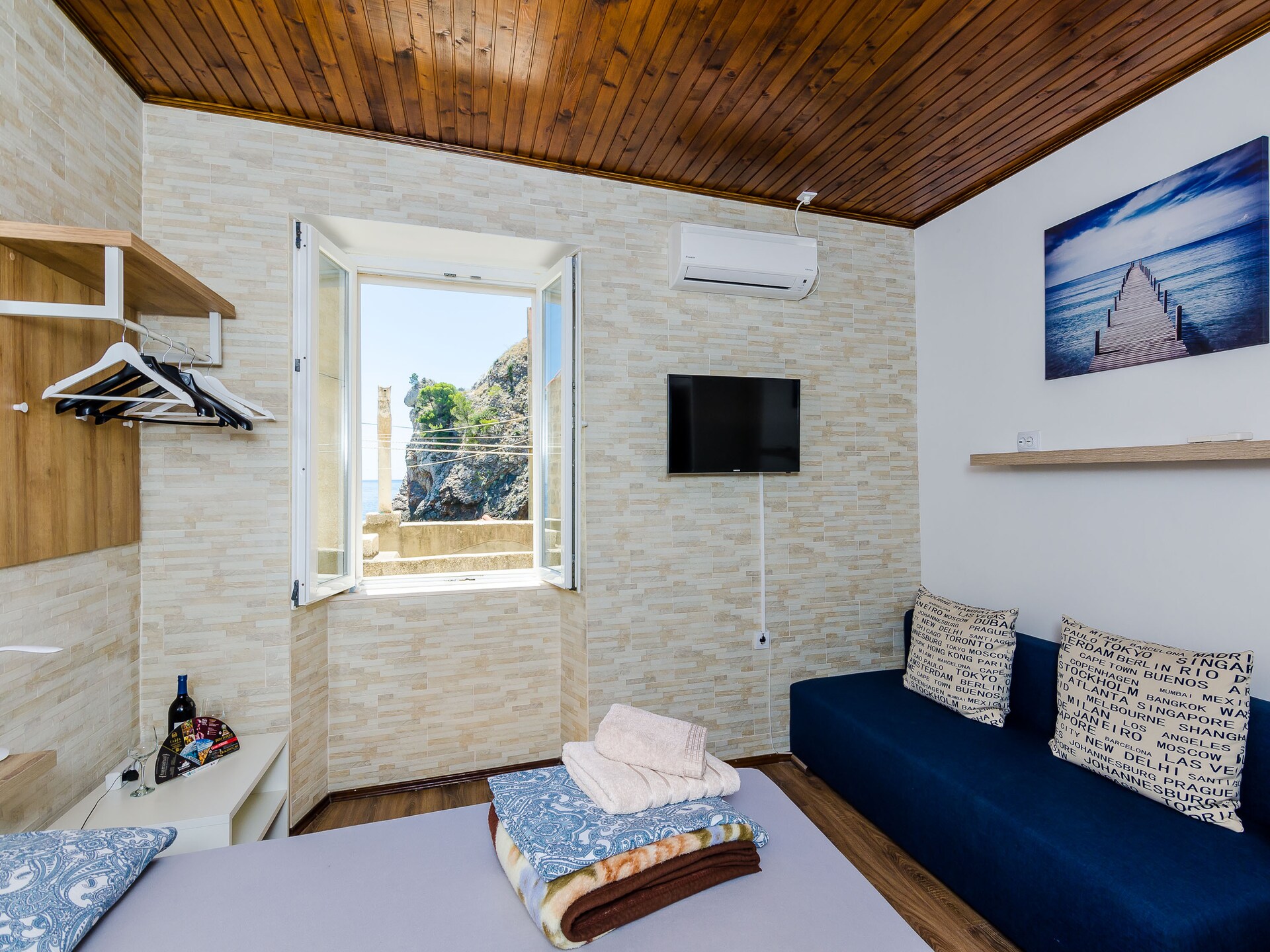 Triple Kamer met Zeezicht op 100m van Strand in Dubrovniks Oude Stad - foto 7
