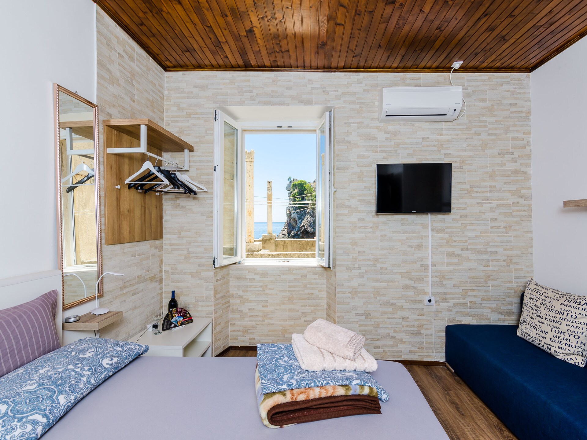 Triple Kamer met Zeezicht op 100m van Strand in Dubrovniks Oude Stad - foto 9
