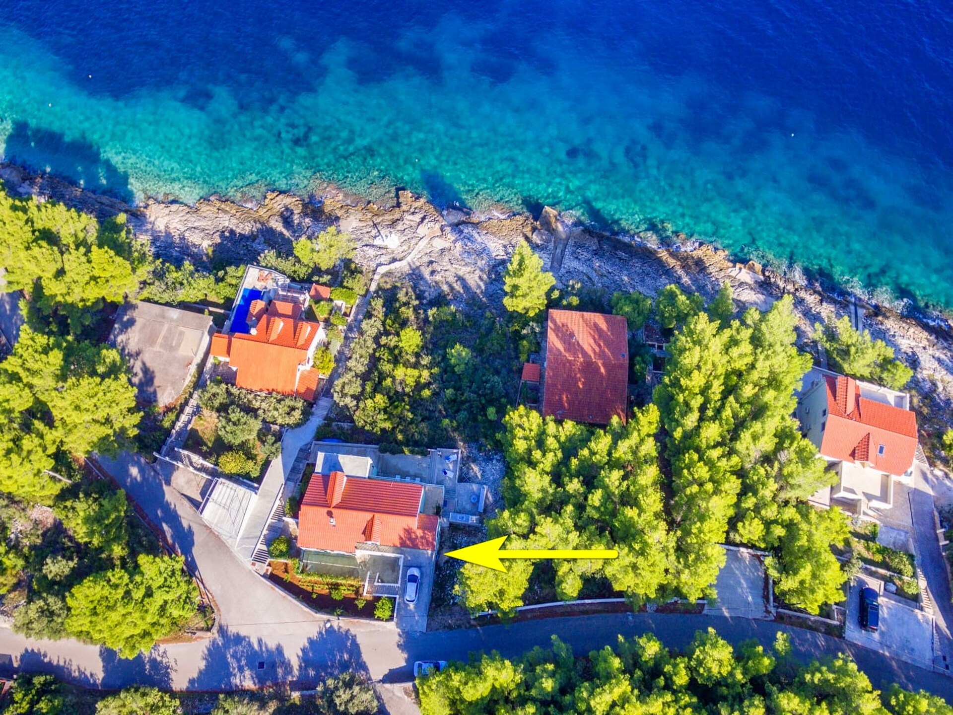 Zeezichtvakantiehuis Marija: Vrijstaand aan de Adriatische kust in Prigradica voor 8 personen - foto 28