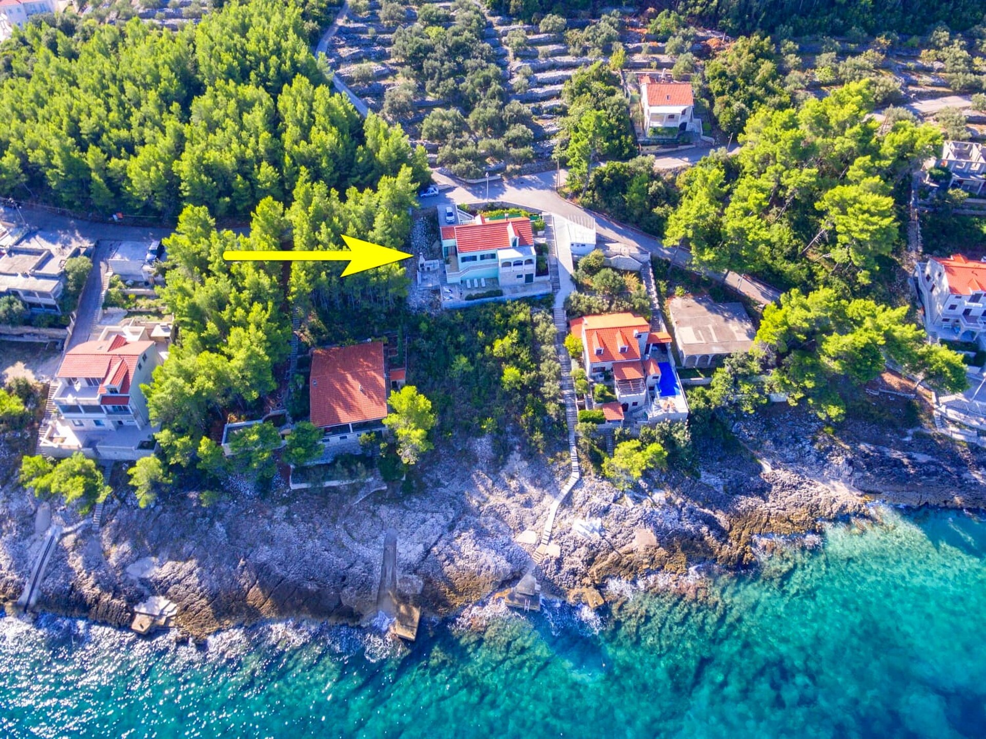 Zeezichtvakantiehuis Marija: Vrijstaand aan de Adriatische kust in Prigradica voor 8 personen - foto 31