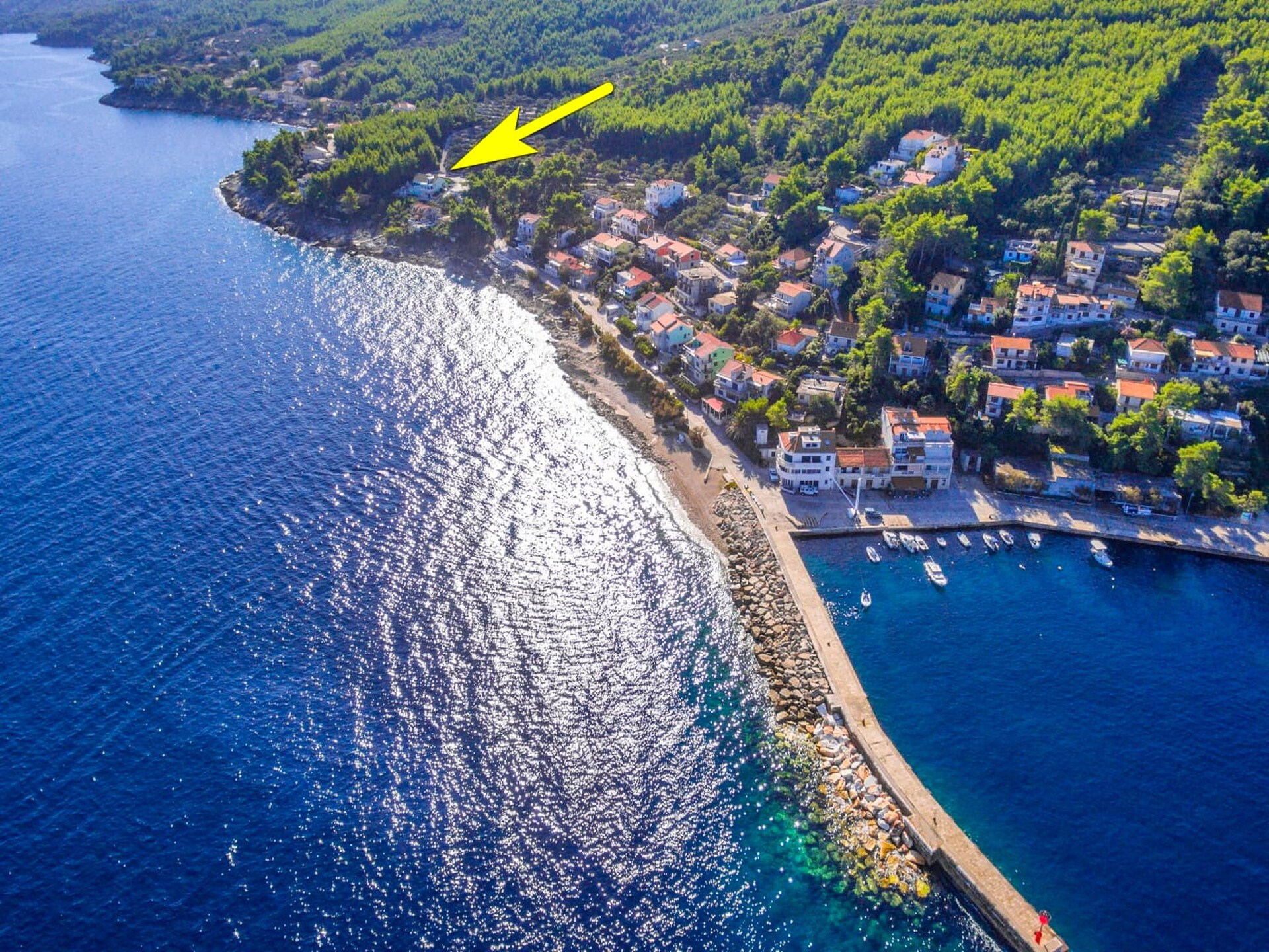 Zeezichtvakantiehuis Marija: Vrijstaand aan de Adriatische kust in Prigradica voor 8 personen - foto 30