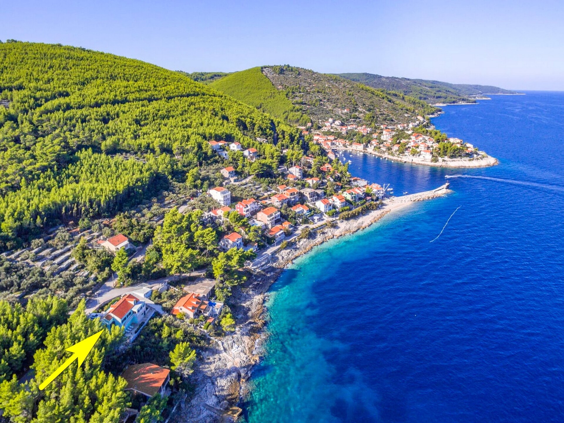 Zeezichtvakantiehuis Marija: Vrijstaand aan de Adriatische kust in Prigradica voor 8 personen - foto 32