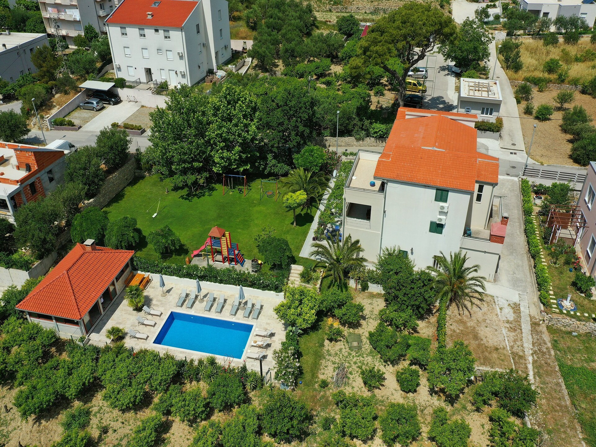 Villa Dvori Viškovi: Ruime villa met privézwembad voor 20 personen bij Podstrana - foto 39