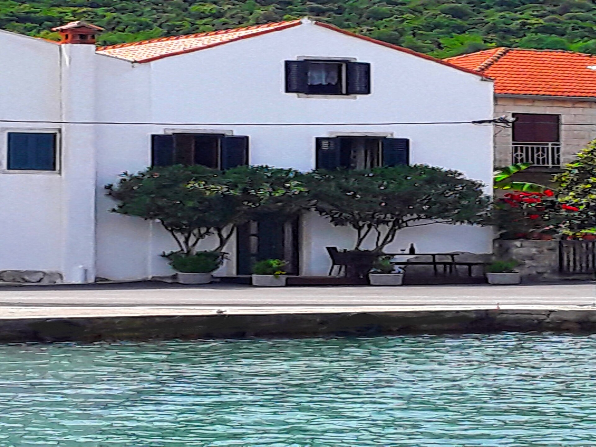 Stenen huis aan zee met panoramisch terras in Luka, Pelješac - foto 30