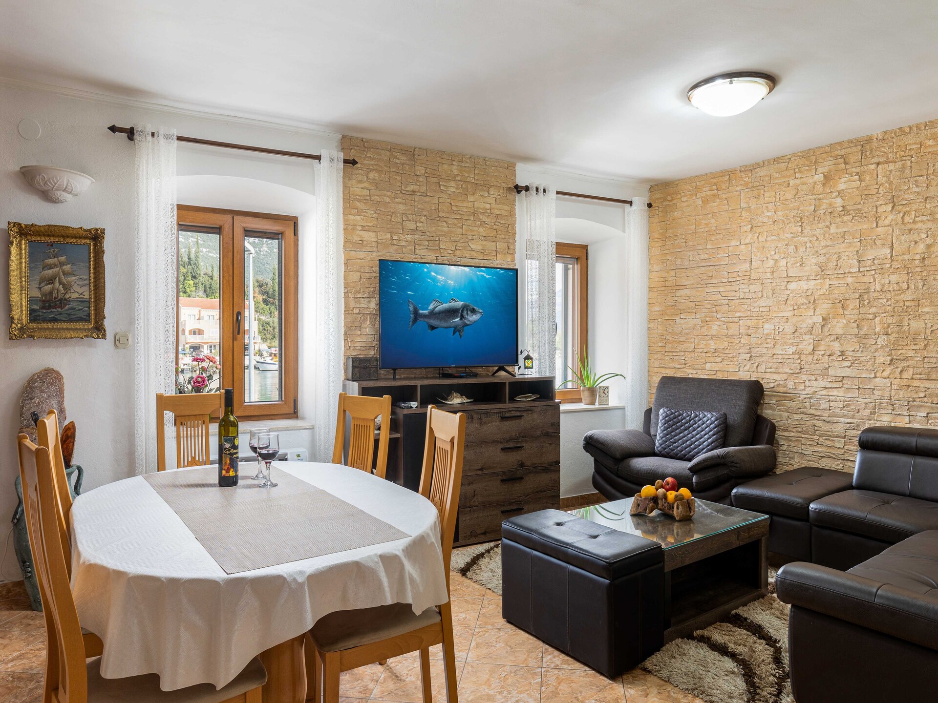 Stenen huis aan zee met panoramisch terras in Luka, Pelješac - foto 34