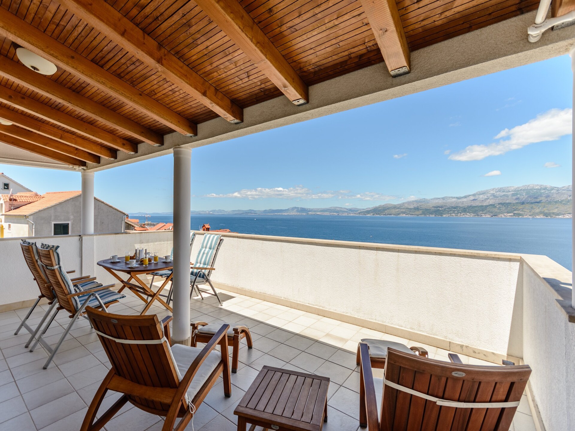 Zonsondergang appartement met balkon en panoramisch zeezicht in Postira - foto 18